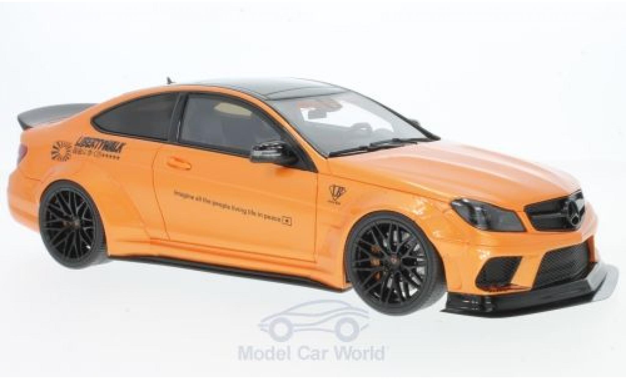 Mercedes Classe C 1/18 GT Spirit C63 LB Works metallico orange 2017 modellino in miniatura