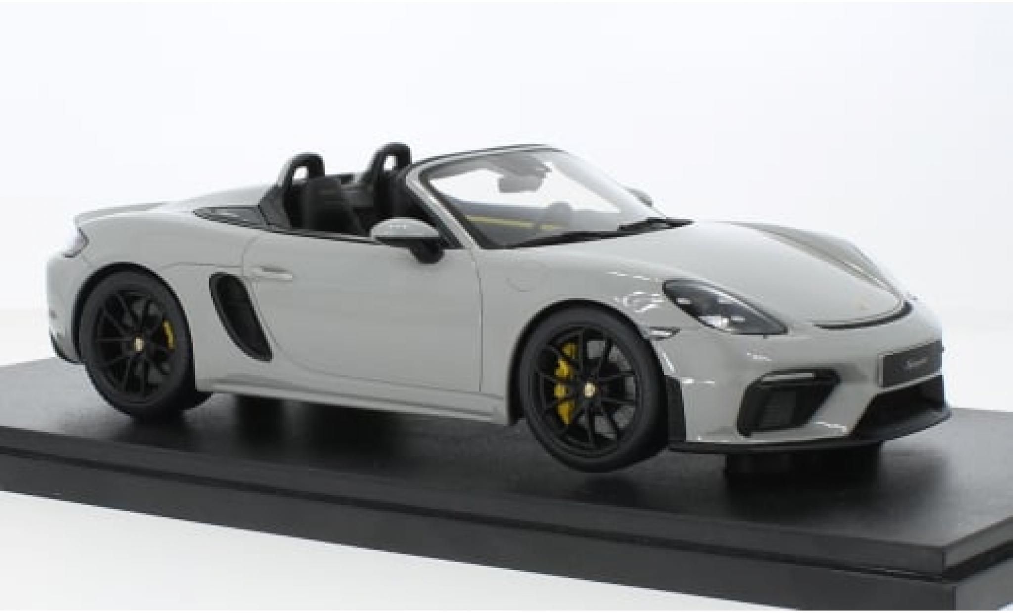 Porsche 718 1/18 GT Spirit Spyder grau 1:18 modellino in miniatura