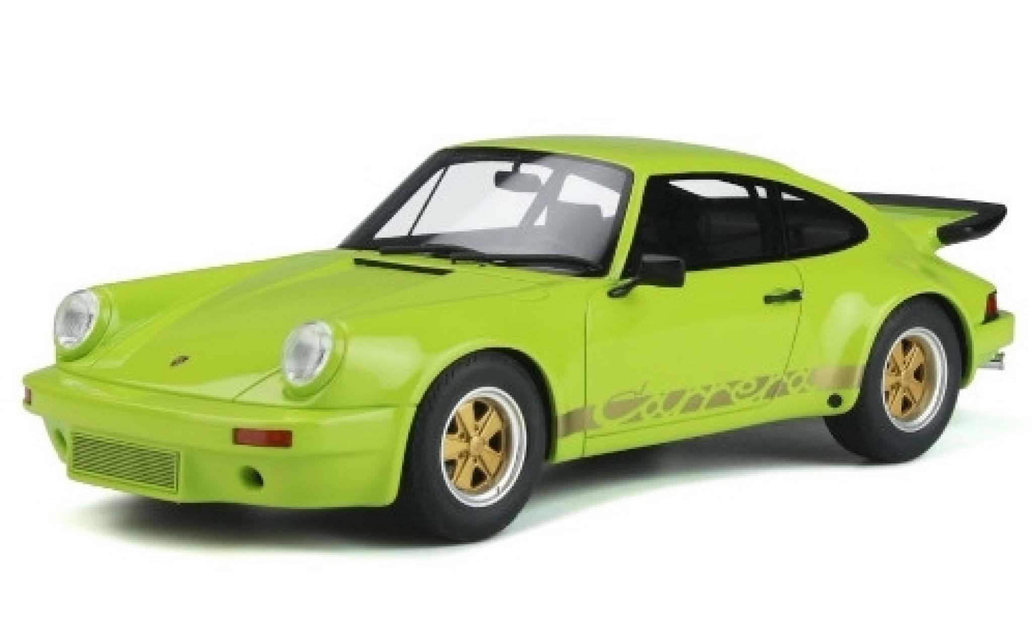 Porsche 930 1/18 GT Spirit 911 3.0 RS verde/Dekor 1974 modellino in miniatura