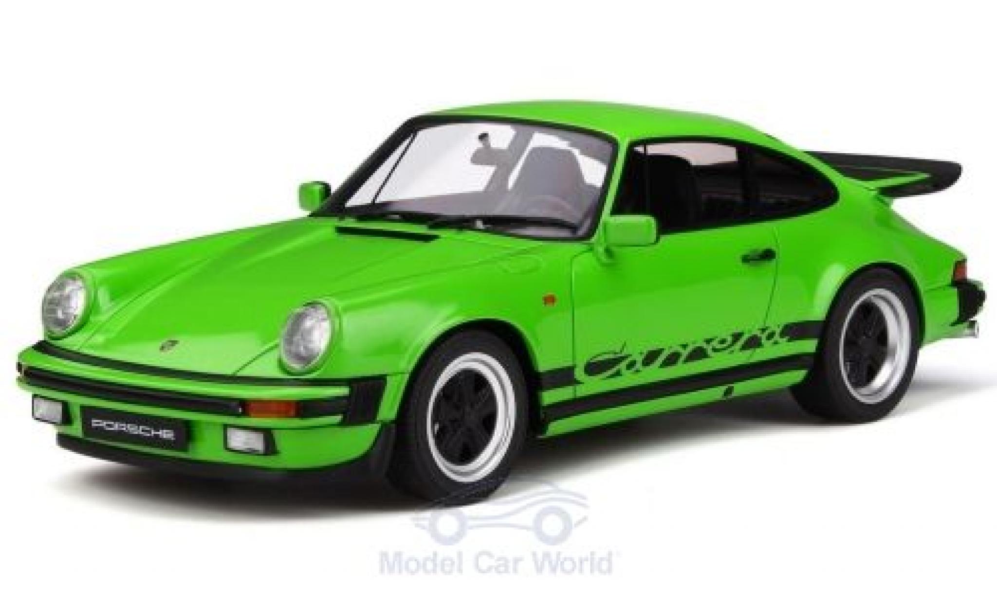 Porsche 911 1/18 GT Spirit 3.2 Carrera verde modellino in miniatura
