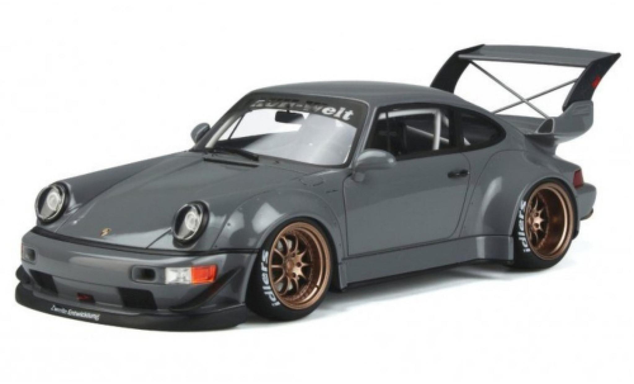 Porsche 964 RWB 1/18 GT Spirit 911 () RWB Body Kit Akiba grigio 1992 modellino in miniatura