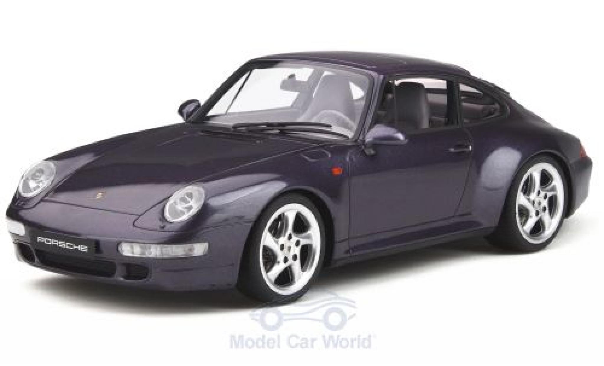 Porsche 993 4S 1/18 GT Spirit 911 () Carrera 4S metallico lila Split Grille modellino in miniatura