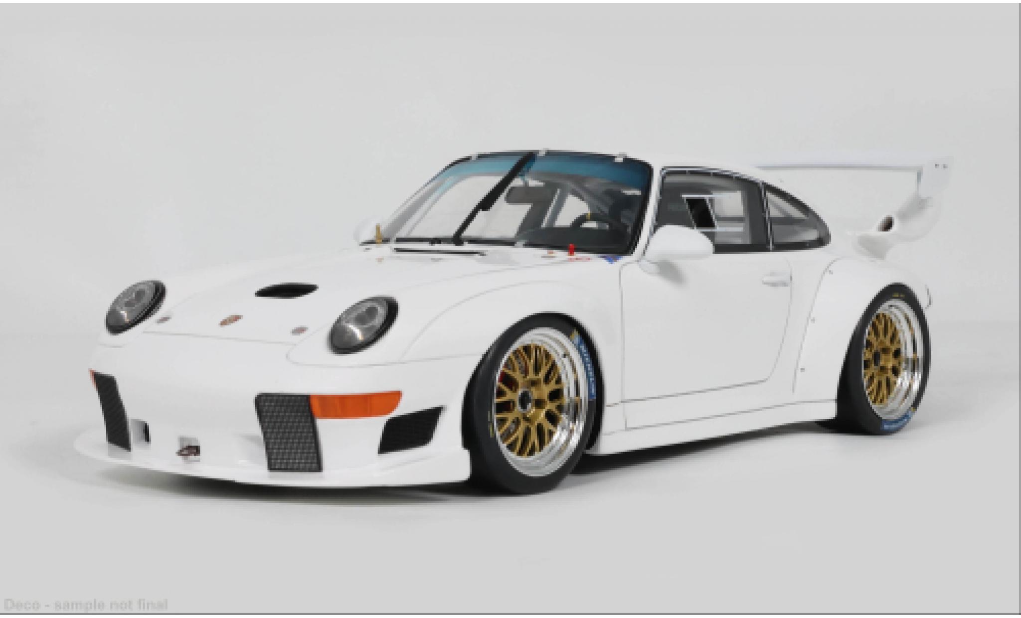 Porsche 993 GT2 1/18 GT Spirit 911  Evo weiss 1995 1:18 modellino in miniatura