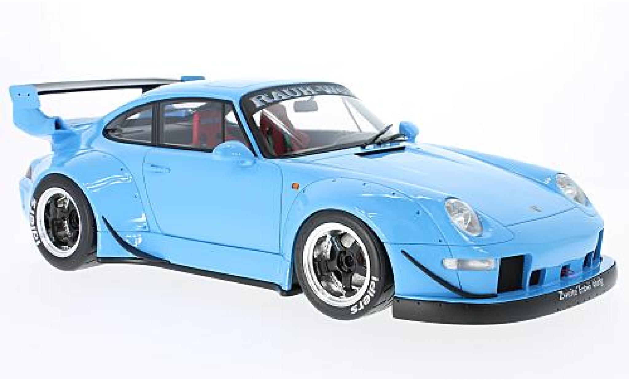 Porsche 993 RWB 1/12 GT Spirit 911 () RWB blu modellino in miniatura