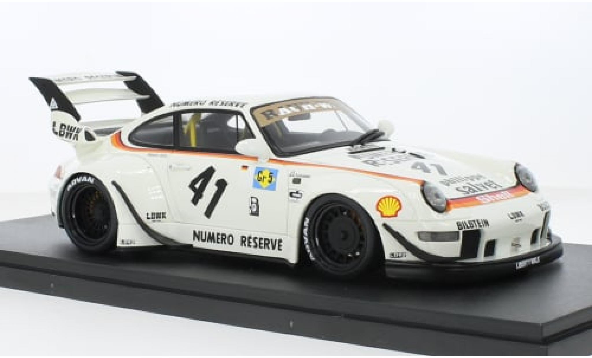 Porsche 993 RWB 1/18 GT Spirit 911  weiss Kato-San 1:18 modellino in miniatura