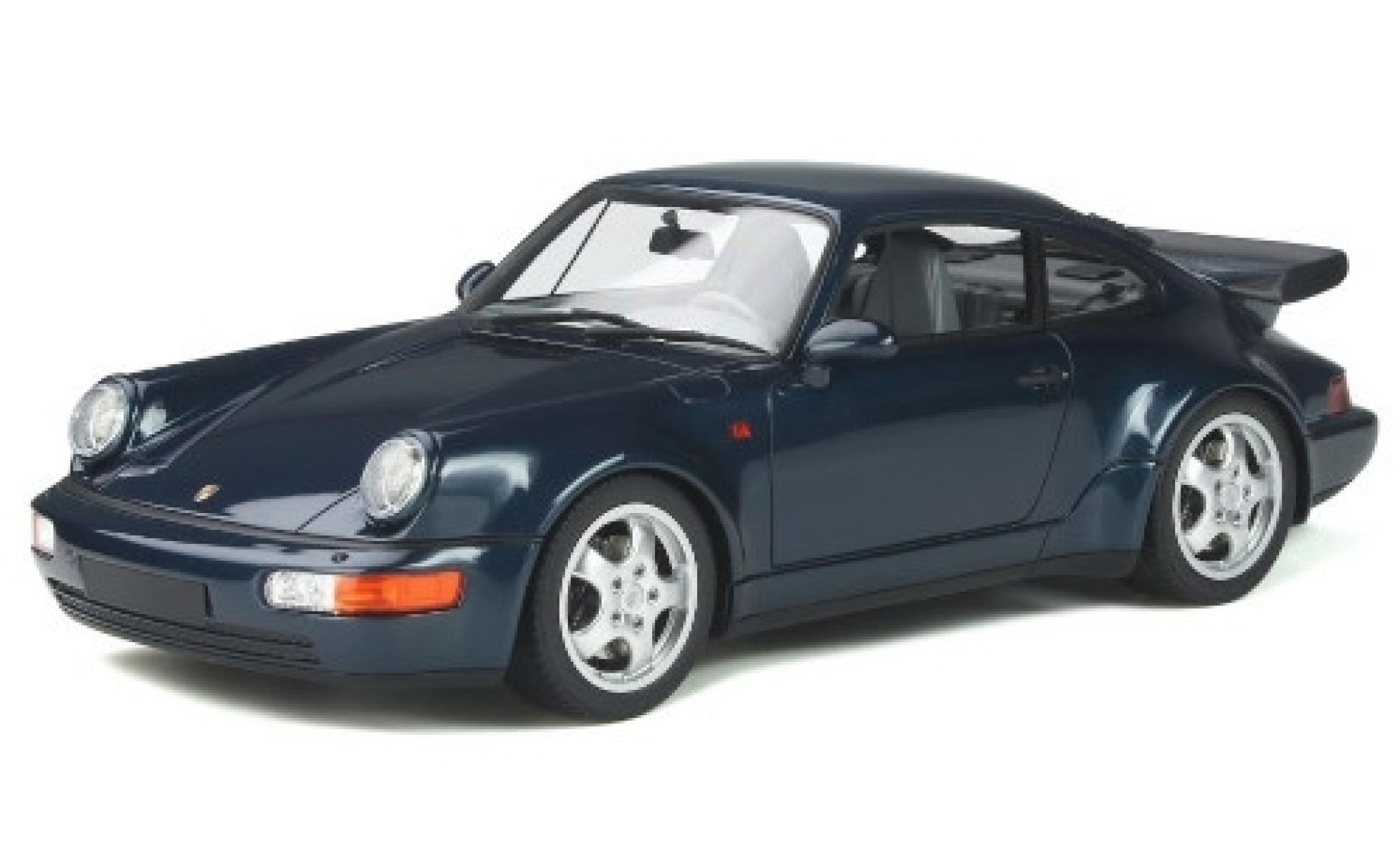 Porsche 964 Turbo 1/18 GT Spirit 911 Turbo 3.3 () blu 1991 modellino in miniatura
