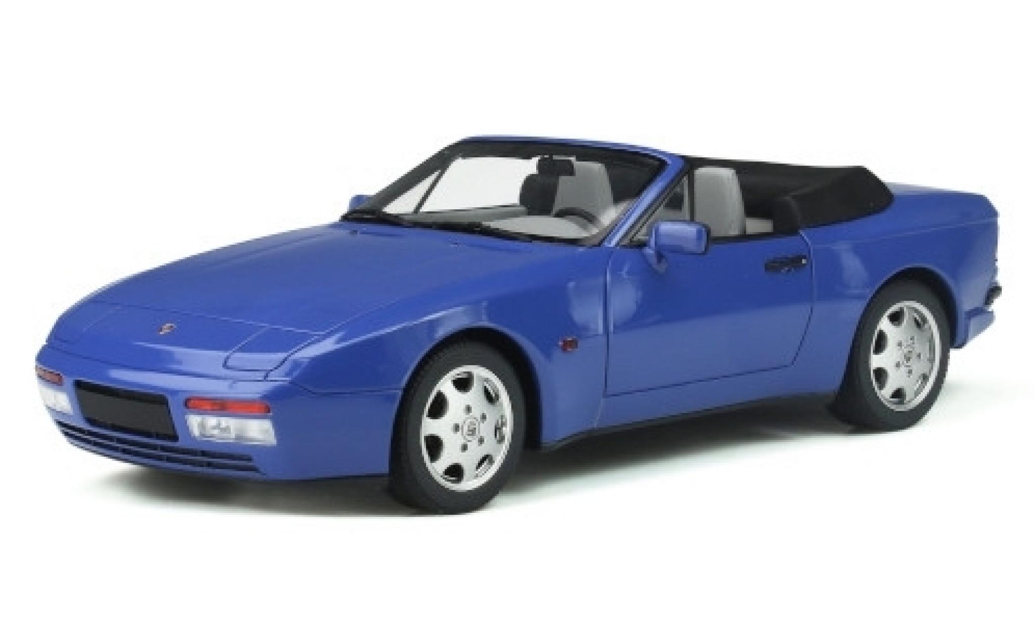 Porsche 944 1/18 GT Spirit Turbo Carbriolet S2 blu 1989 modellino in miniatura