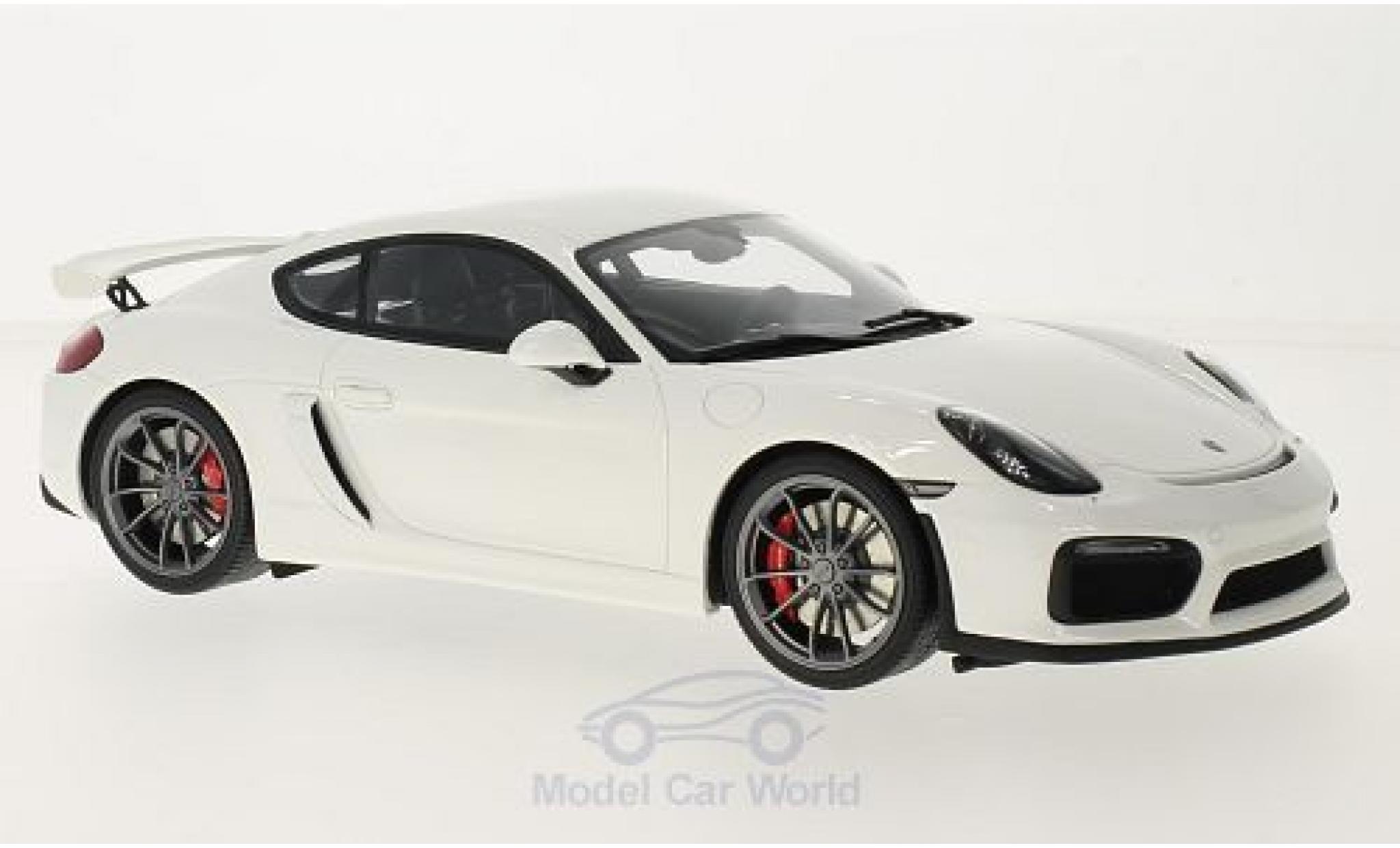 Porsche Cayman GT4 1/18 GT Spirit GT4 bianco modellino in miniatura