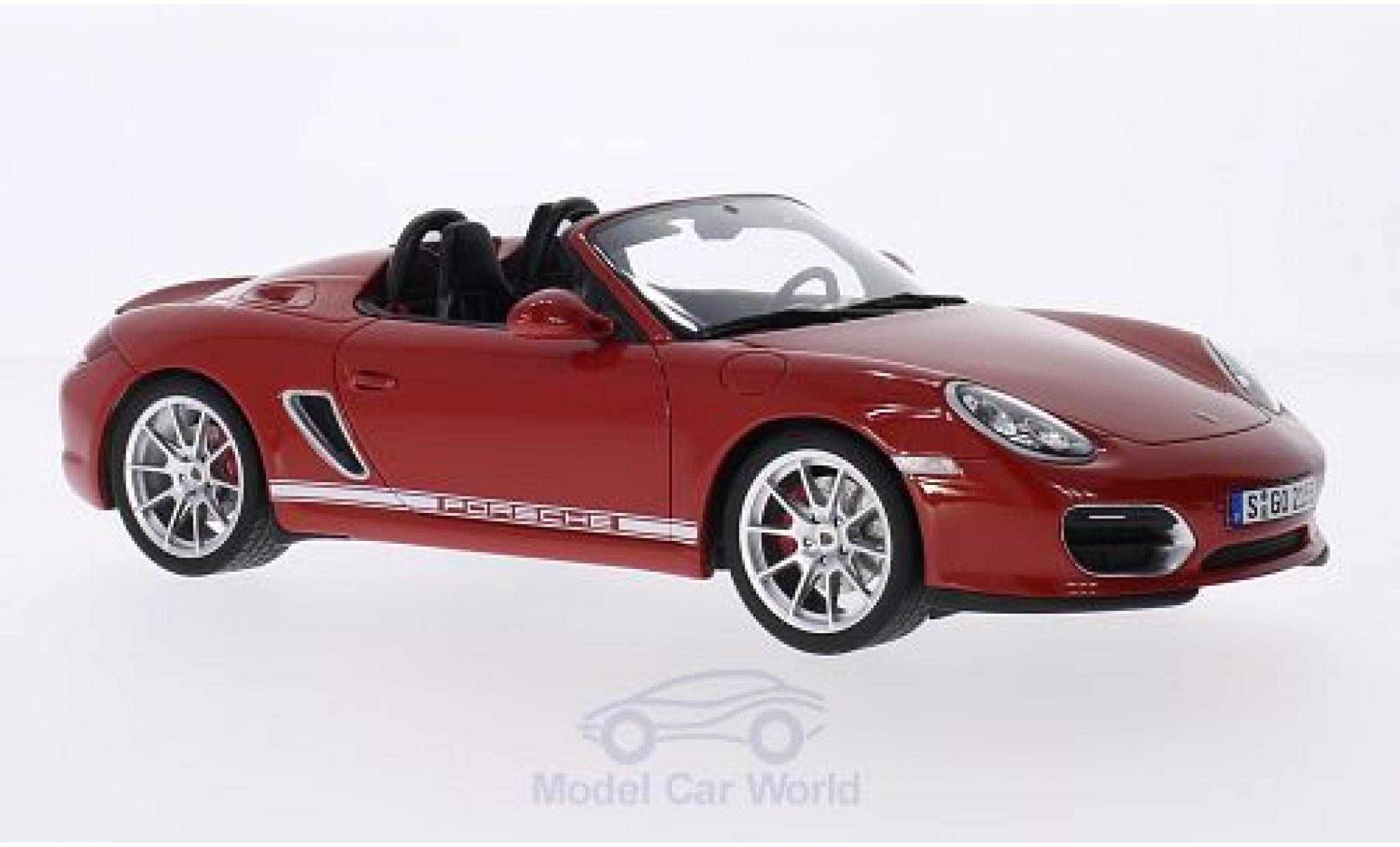 Porsche Boxster 1/18 GT Spirit (987) Spyder rosso modellino in miniatura