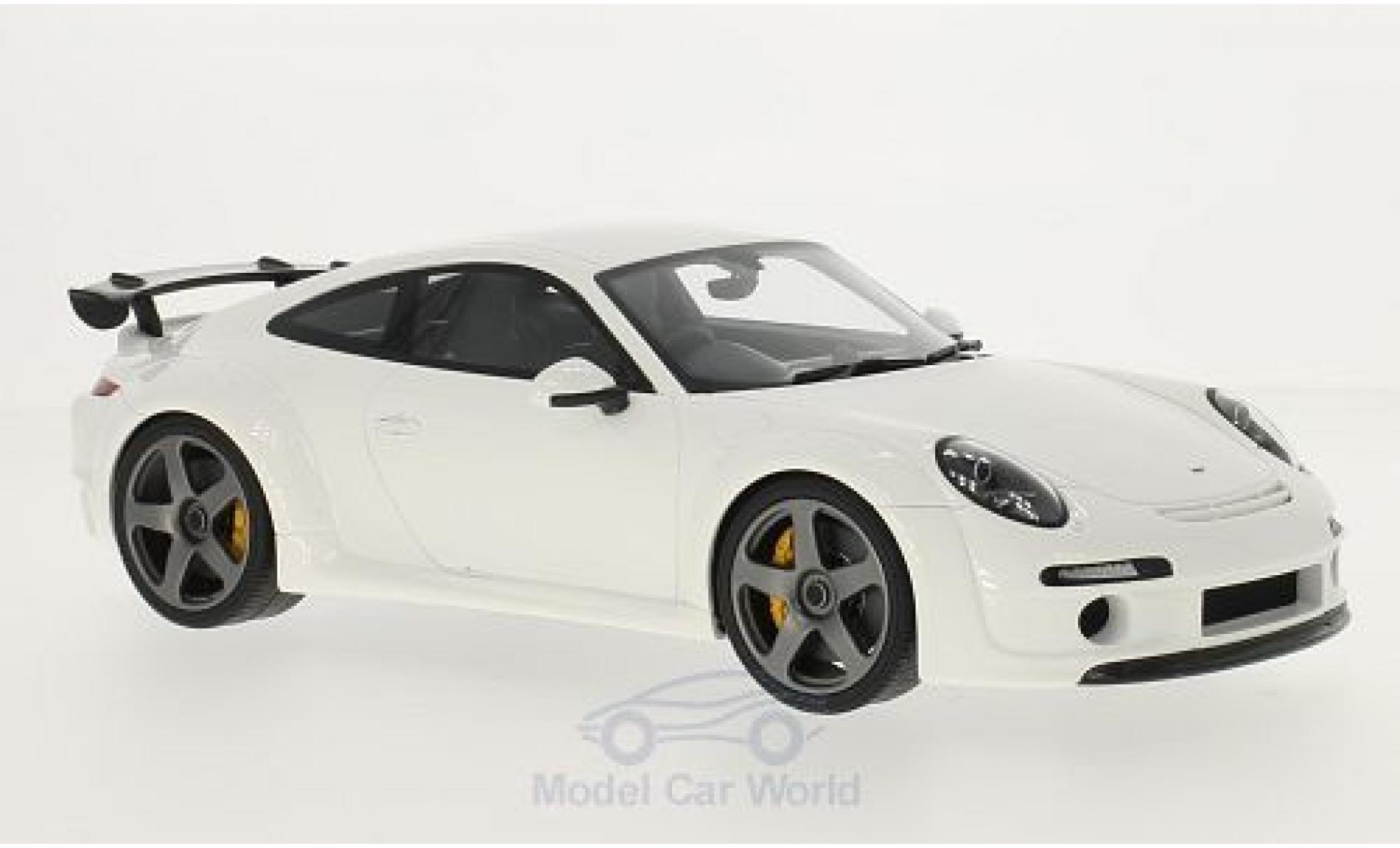 Ruf RGT 1/18 GT Spirit 4.2 bianco RHD 2015 modellino in miniatura