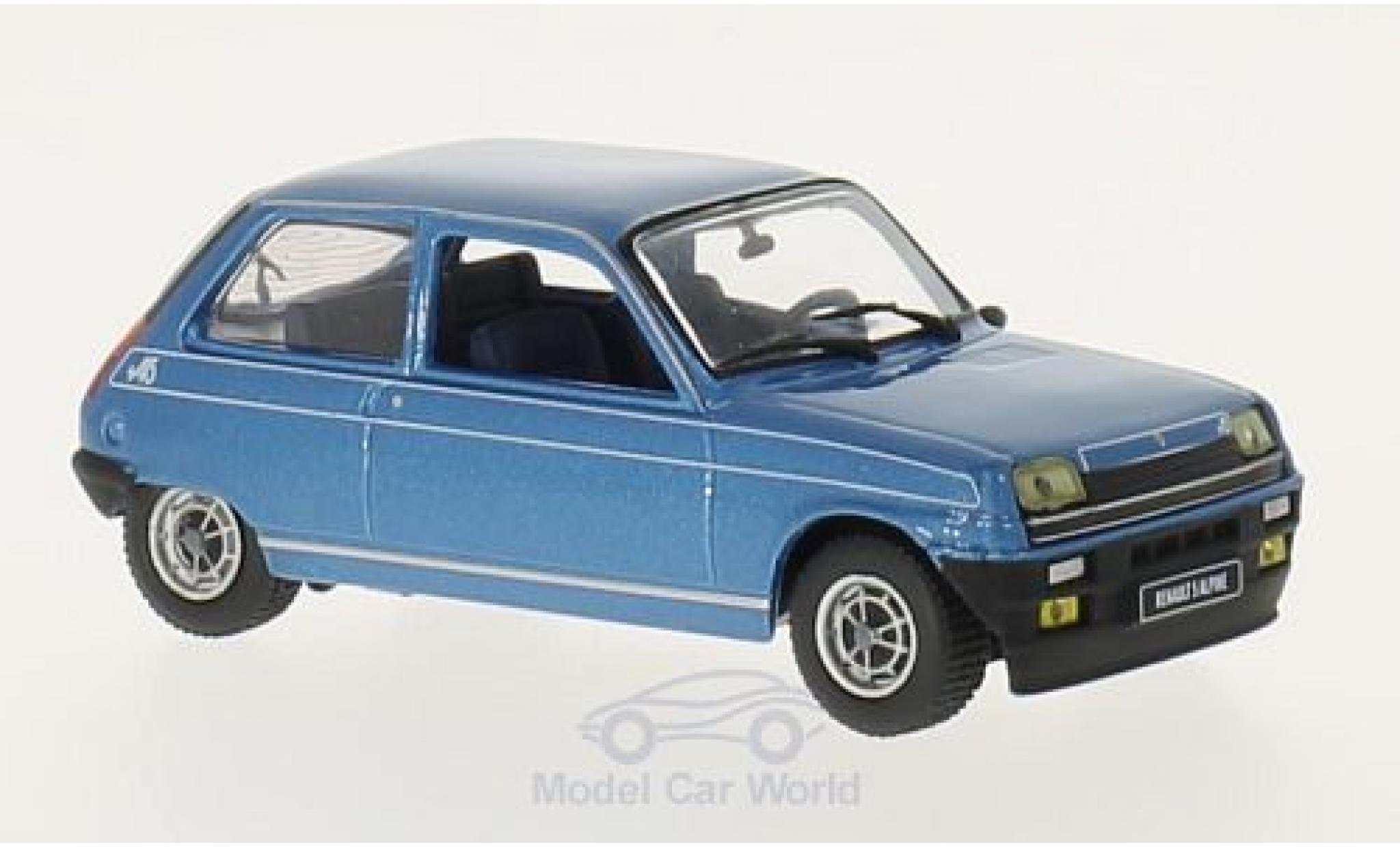 Renault 5 Alpine 1/43 GTI Collection Alpine metallico blu 1976 modellino in miniatura