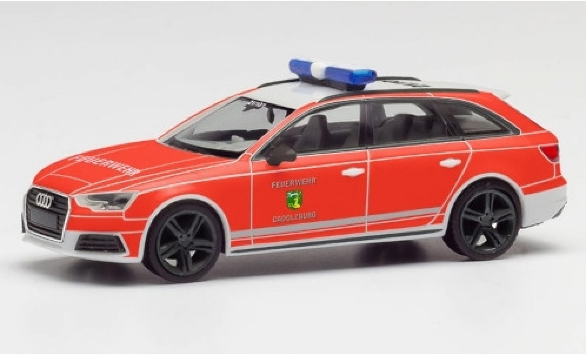 Audi A4 1/87 Herpa Avant Feuerwehr Cadolzburg modellino in miniatura