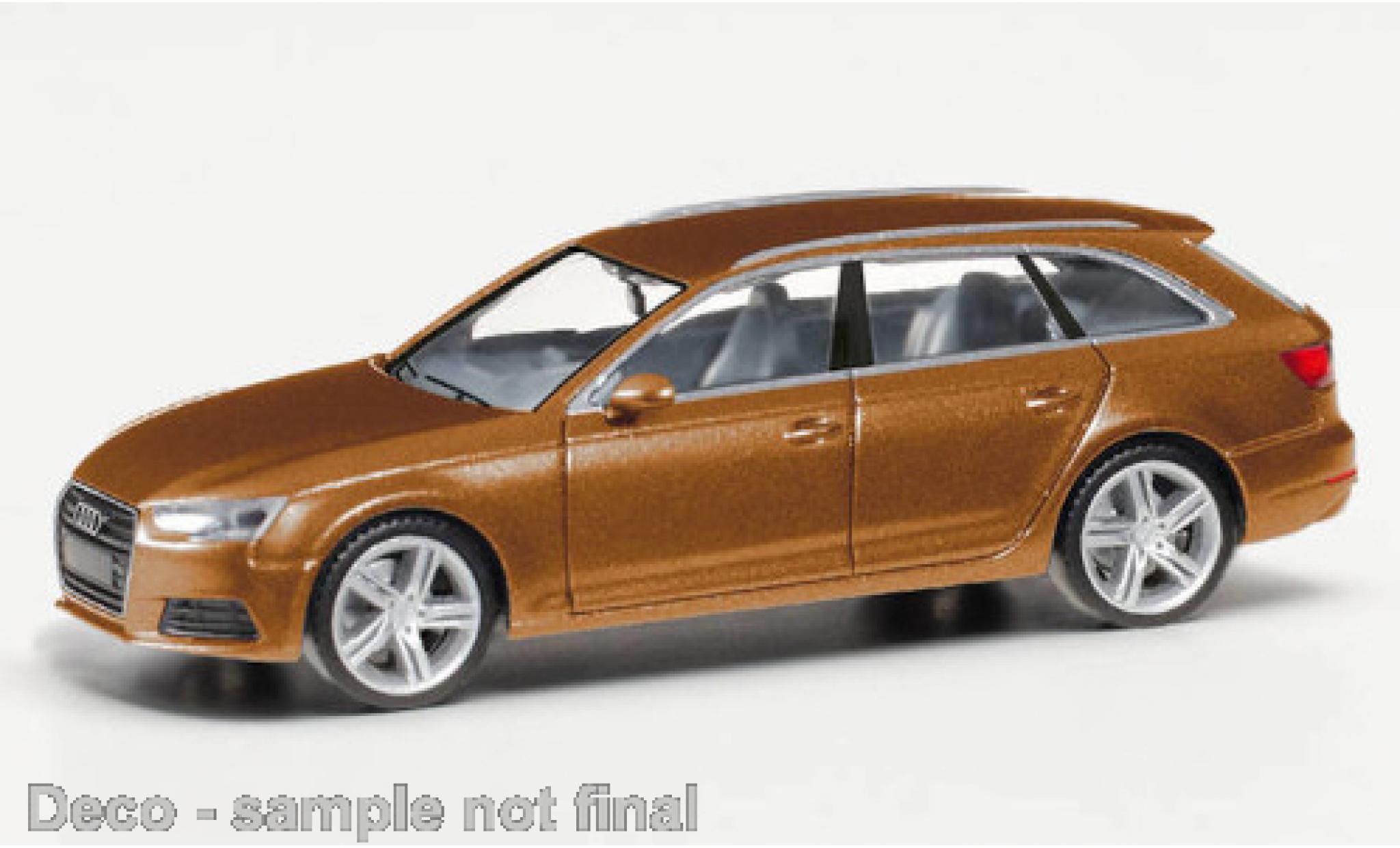 Audi A4 1/87 Herpa Avant metallico marroneee modellino in miniatura
