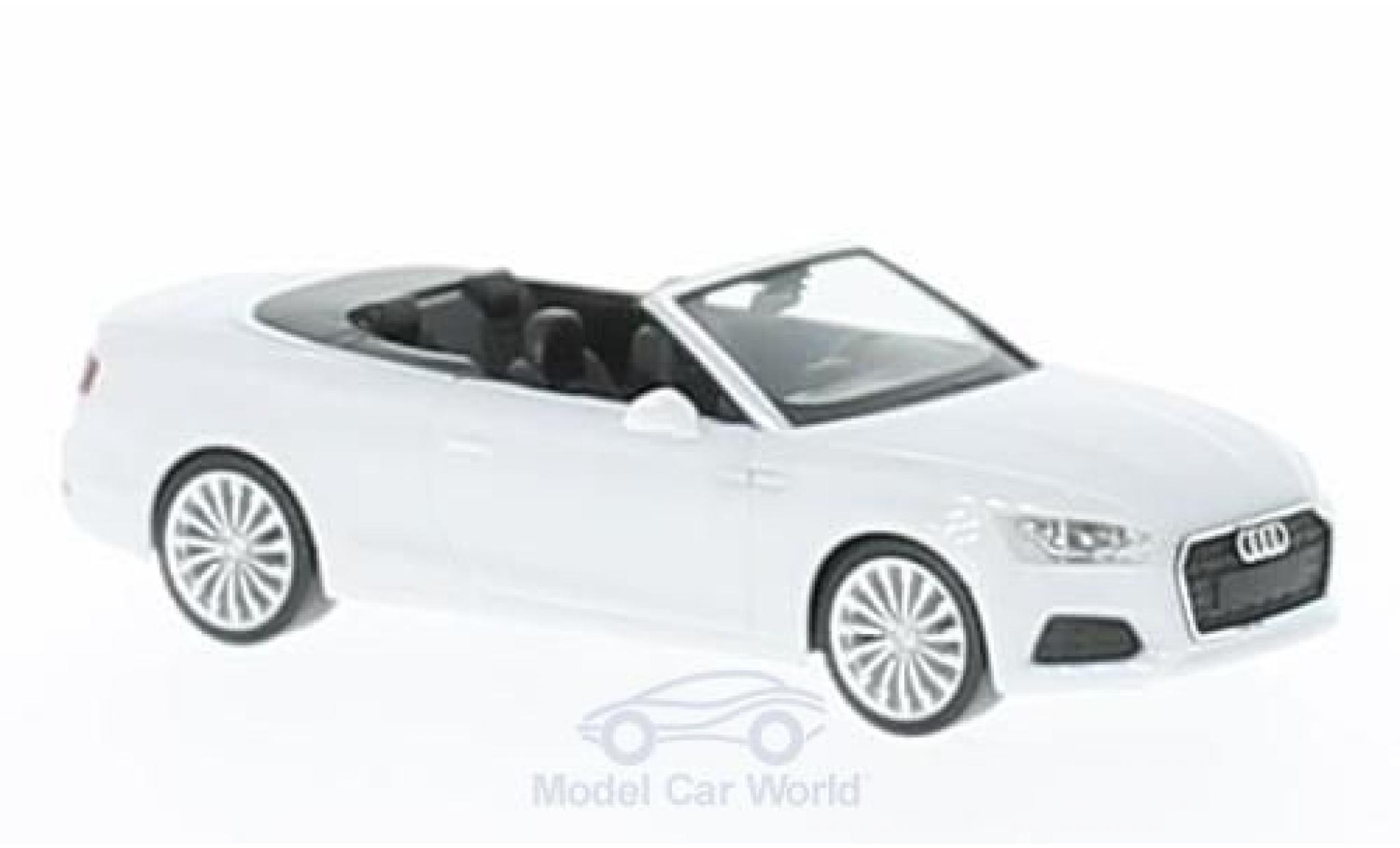 Audi A5 1/87 Herpa Cabrio bianco modellino in miniatura