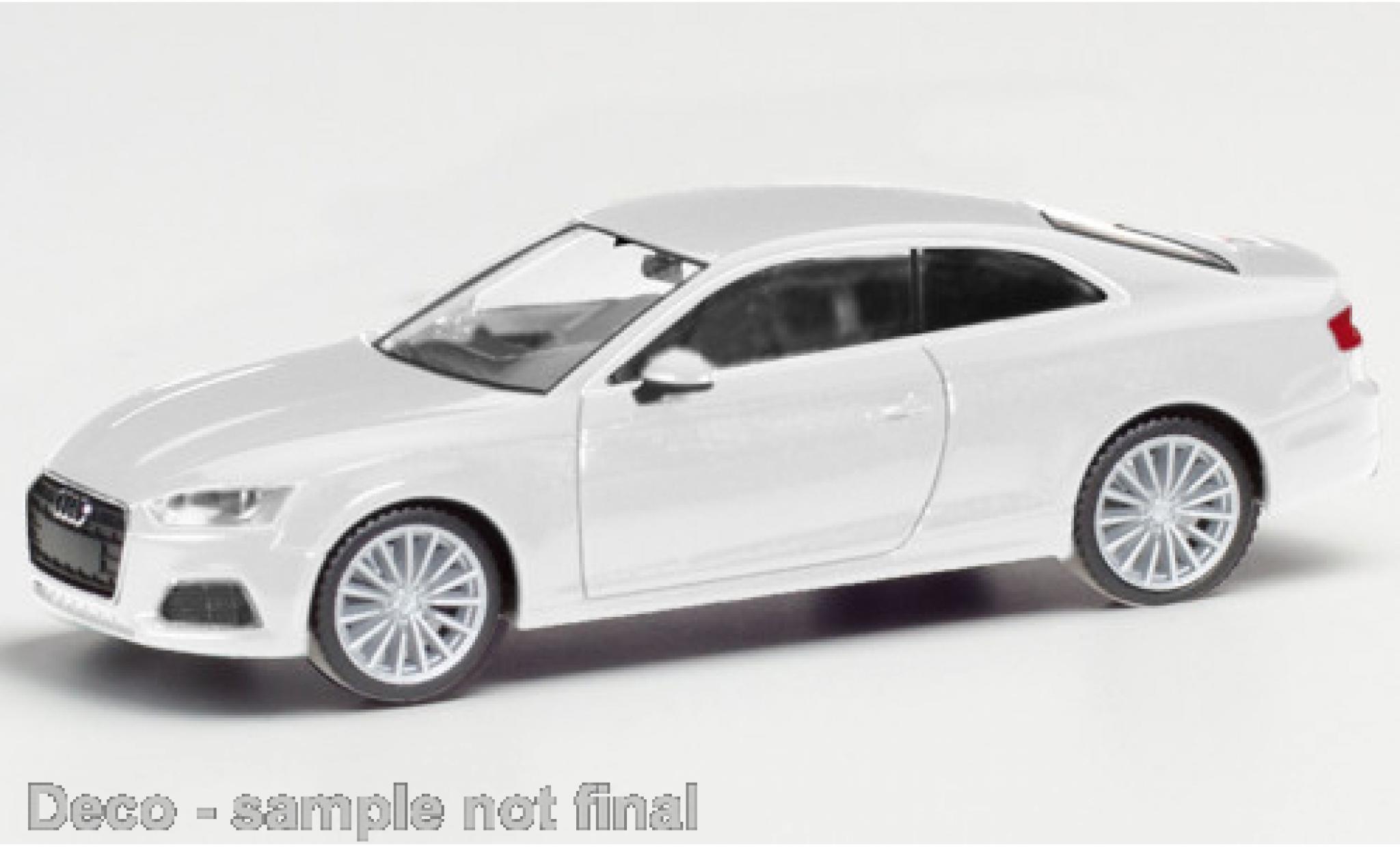 Audi A5 1/87 Herpa Coupe bianco modellino in miniatura