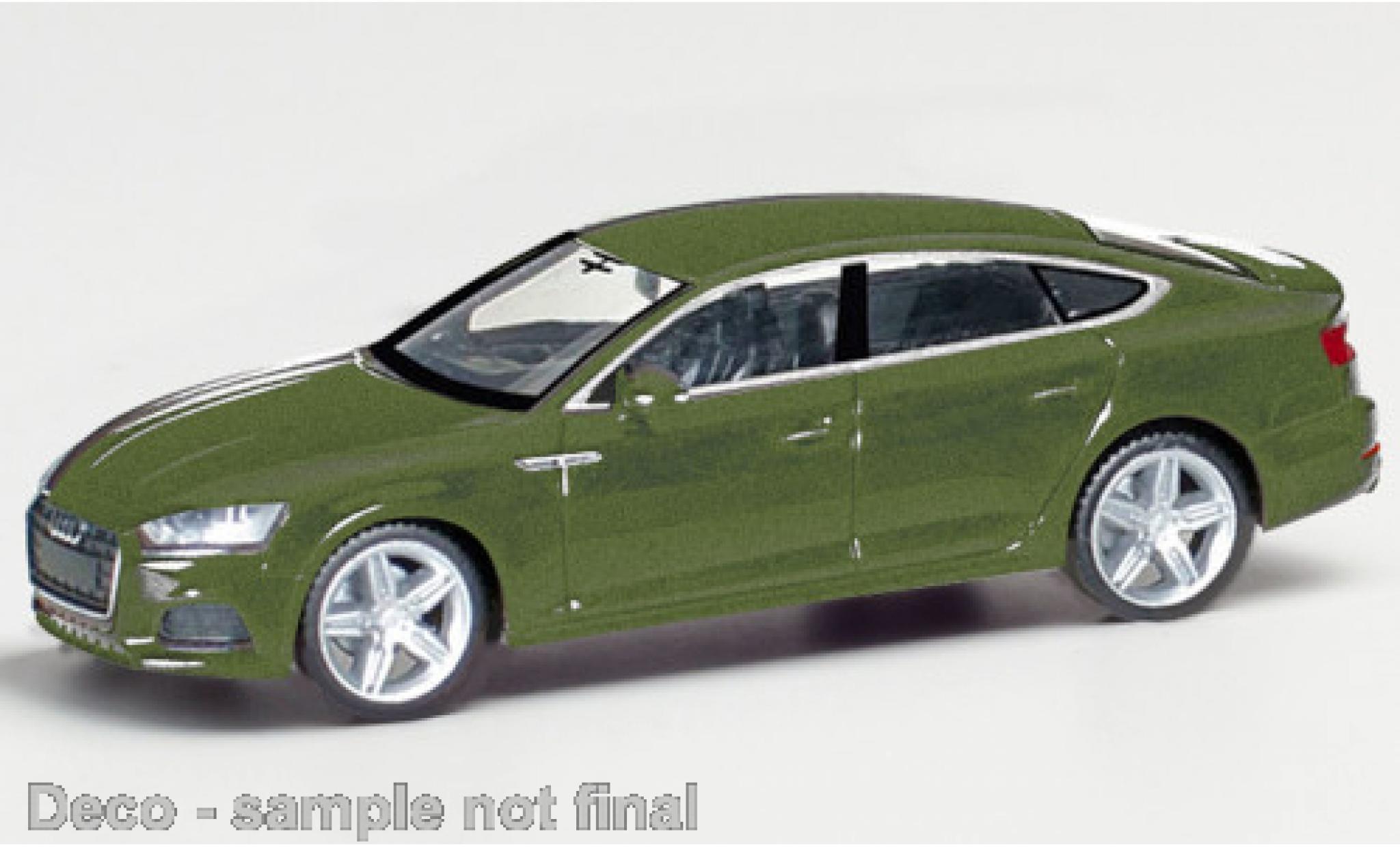 Audi A5 1/87 Herpa Sportback metallico oliv modellino in miniatura