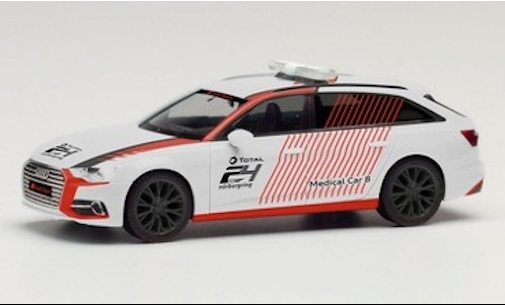 Audi A6 1/87 Herpa Avant 24h Nürburgring / Medical Car modellino in miniatura