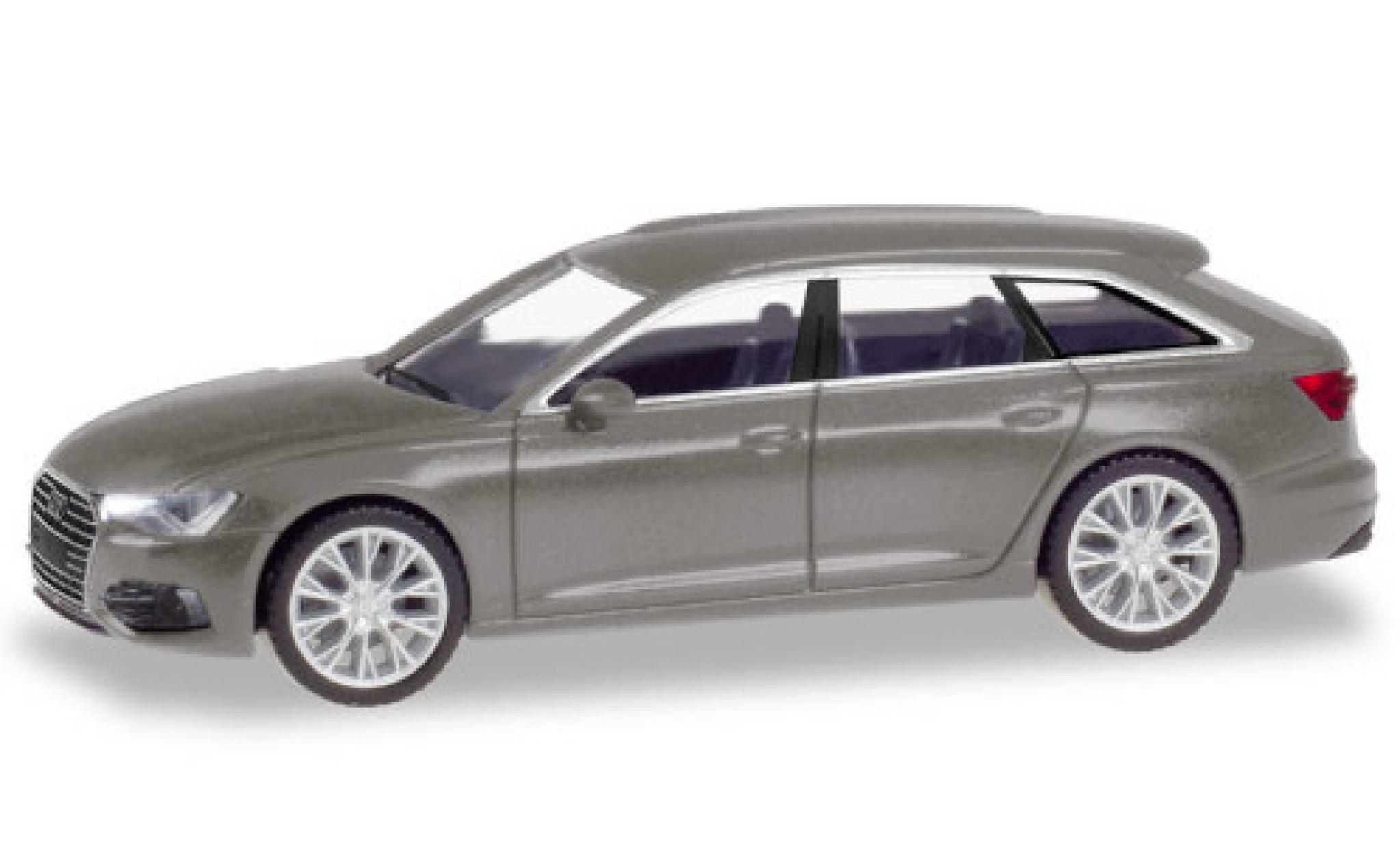 Audi A6 1/87 Herpa Avant metallico grigio modellino in miniatura