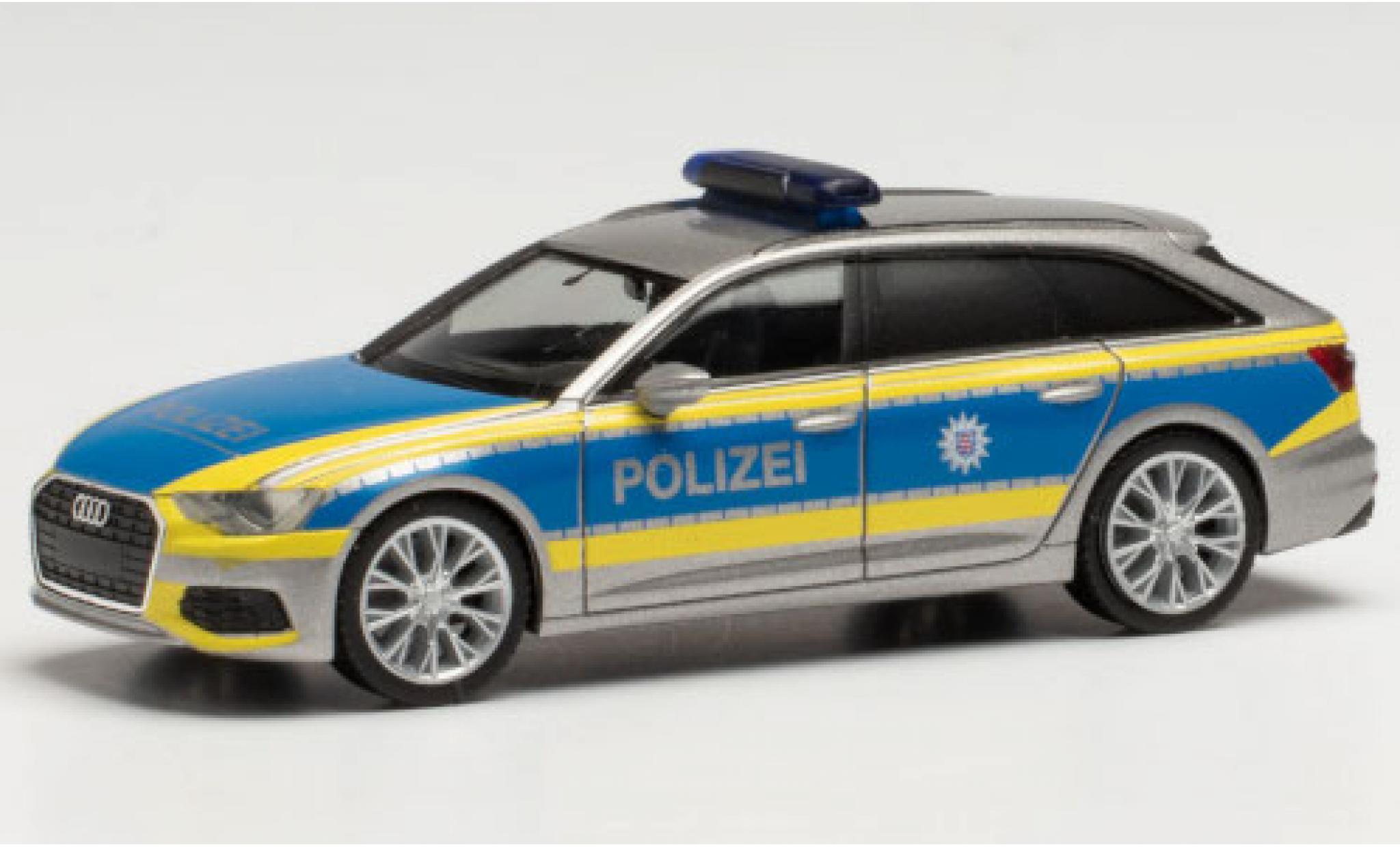 Audi A6 1/87 Herpa Avant Polizei Thüringen modellino in miniatura