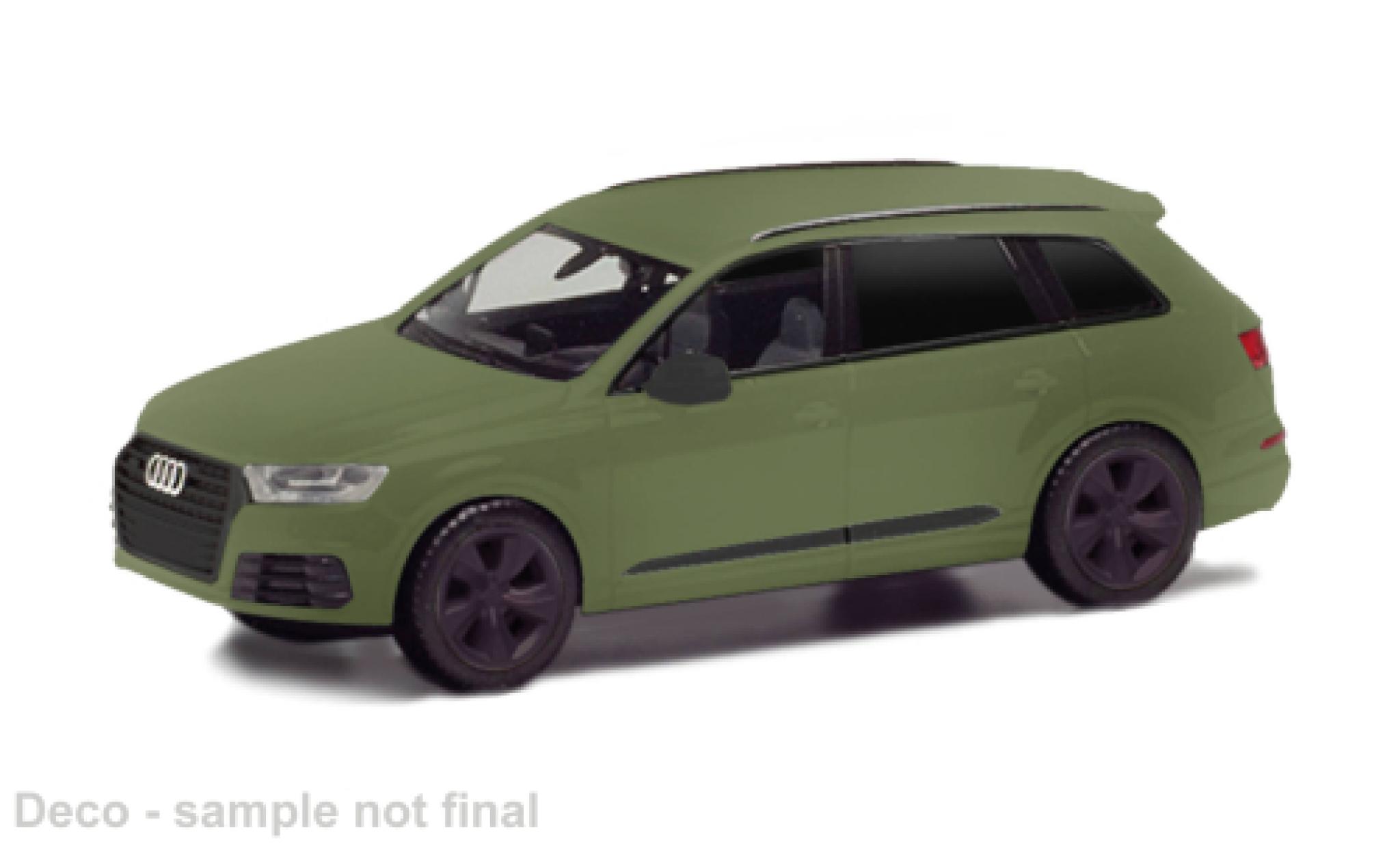 Audi Q7 1/87 Herpa oliv 1:87 modellino in miniatura