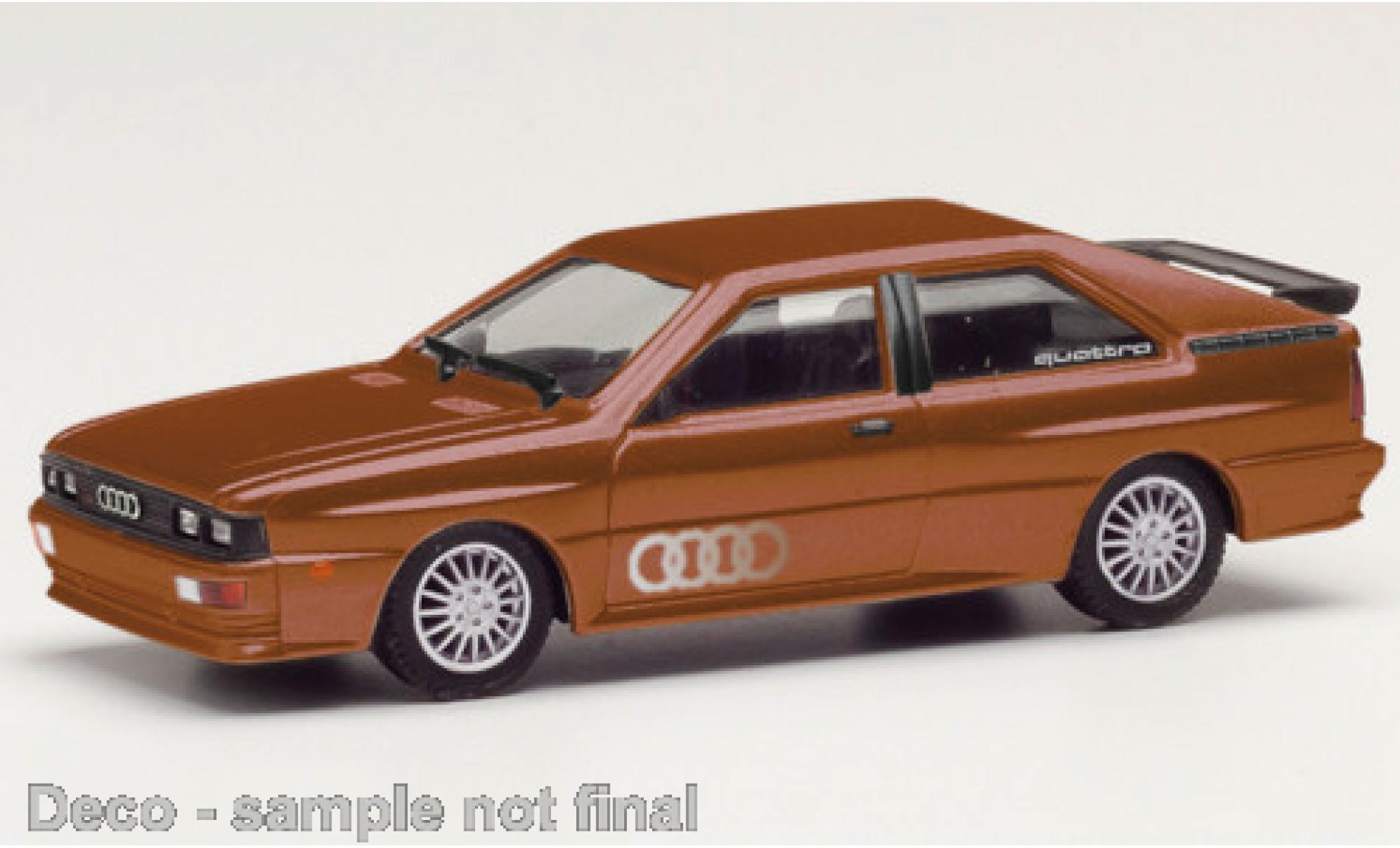 Audi Quattro 1/87 Herpa quattro metallico marroneee modellino in miniatura