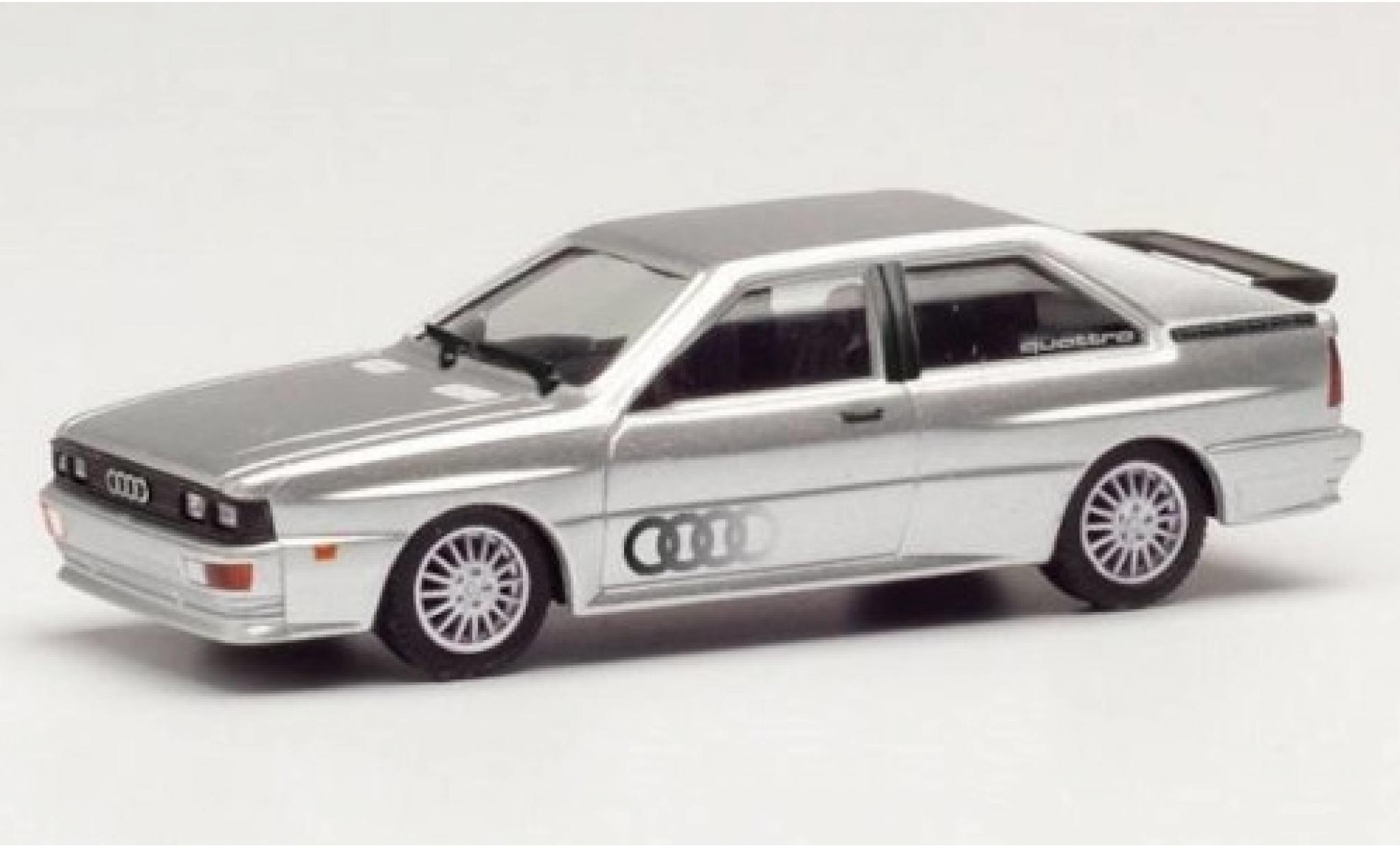 Audi Quattro 1/87 Herpa grigio/Dekor modellino in miniatura