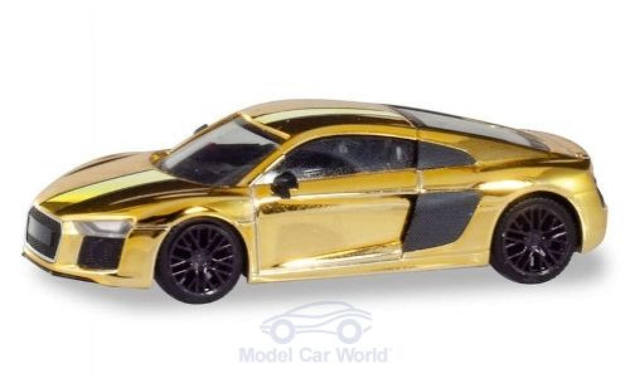 Audi R8 1/87 Herpa V10 Plus gold Felgen: nero modellino in miniatura