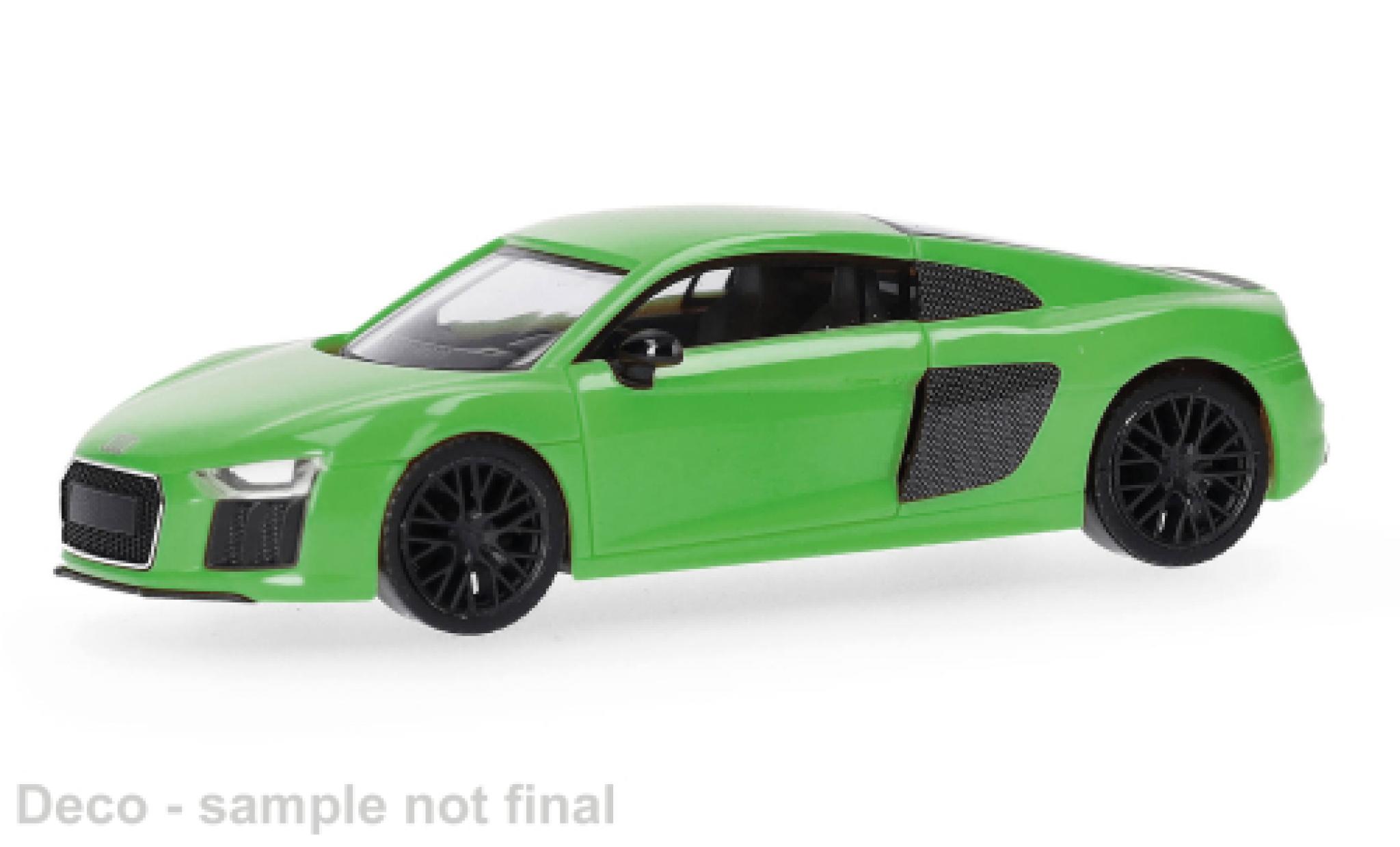 Audi R8 1/87 Herpa V10 Plus grün 1:87 modellino in miniatura