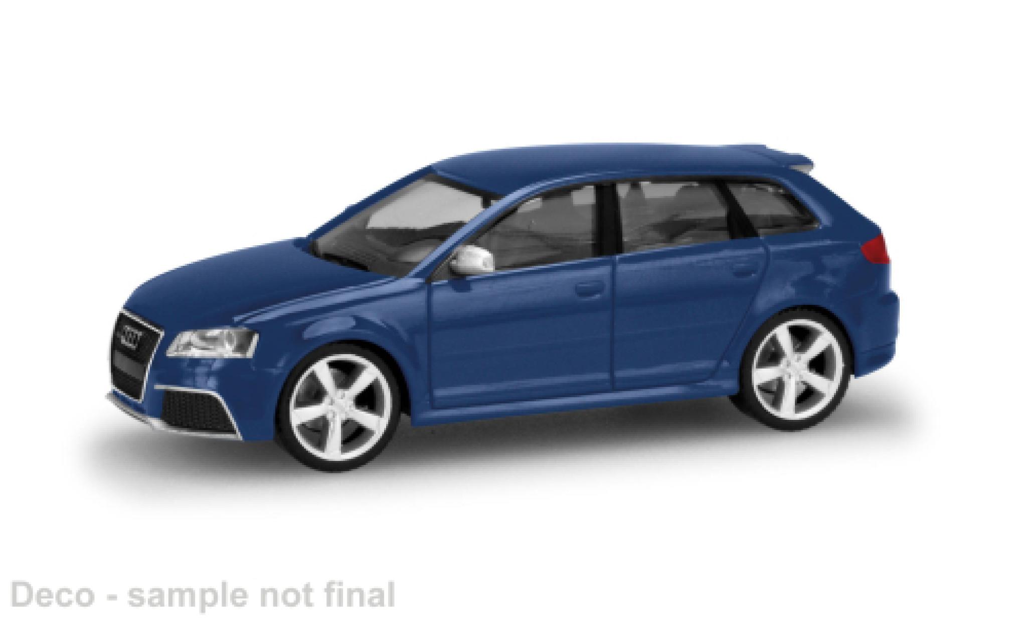 Audi RS3 1/87 Herpa Sportback blau 2011 1:87 modellino in miniatura