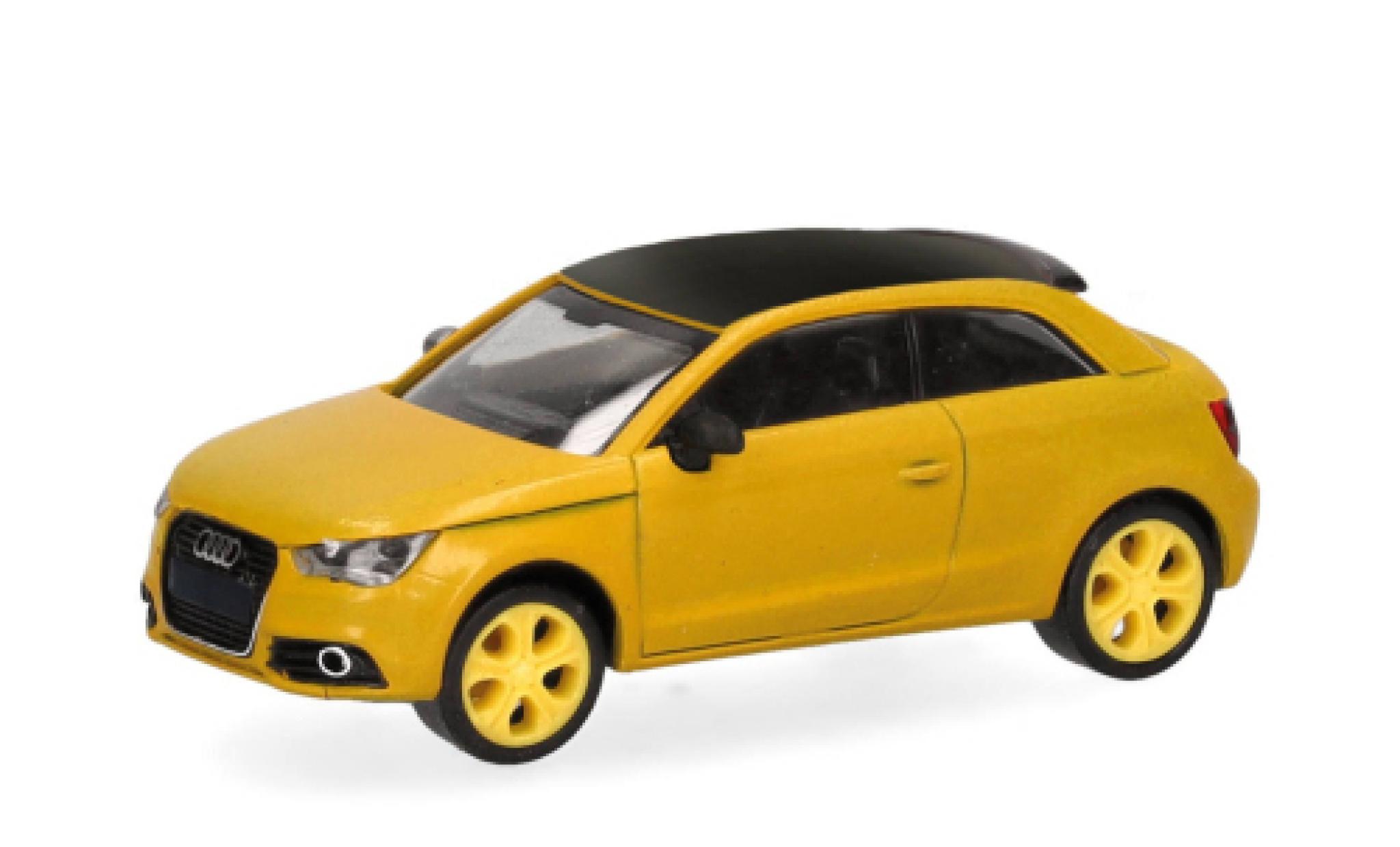 Audi S1 Herpa gelb 1:87 modellino in miniatura