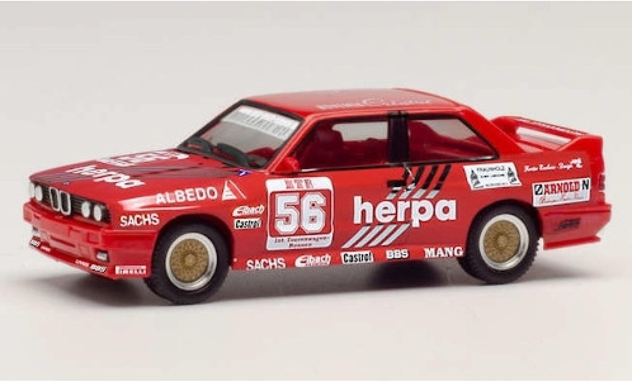Bmw M3 1/87 Herpa (E30) No.56 Motorsport DTM 1989 G.Müller modellino in miniatura