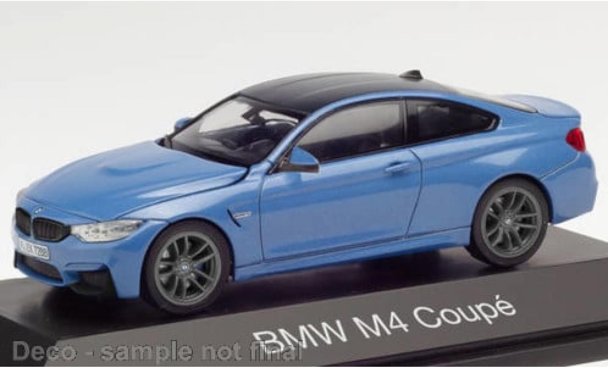 Bmw M4 1/43 Herpa metallise blau 1:43 modellino in miniatura