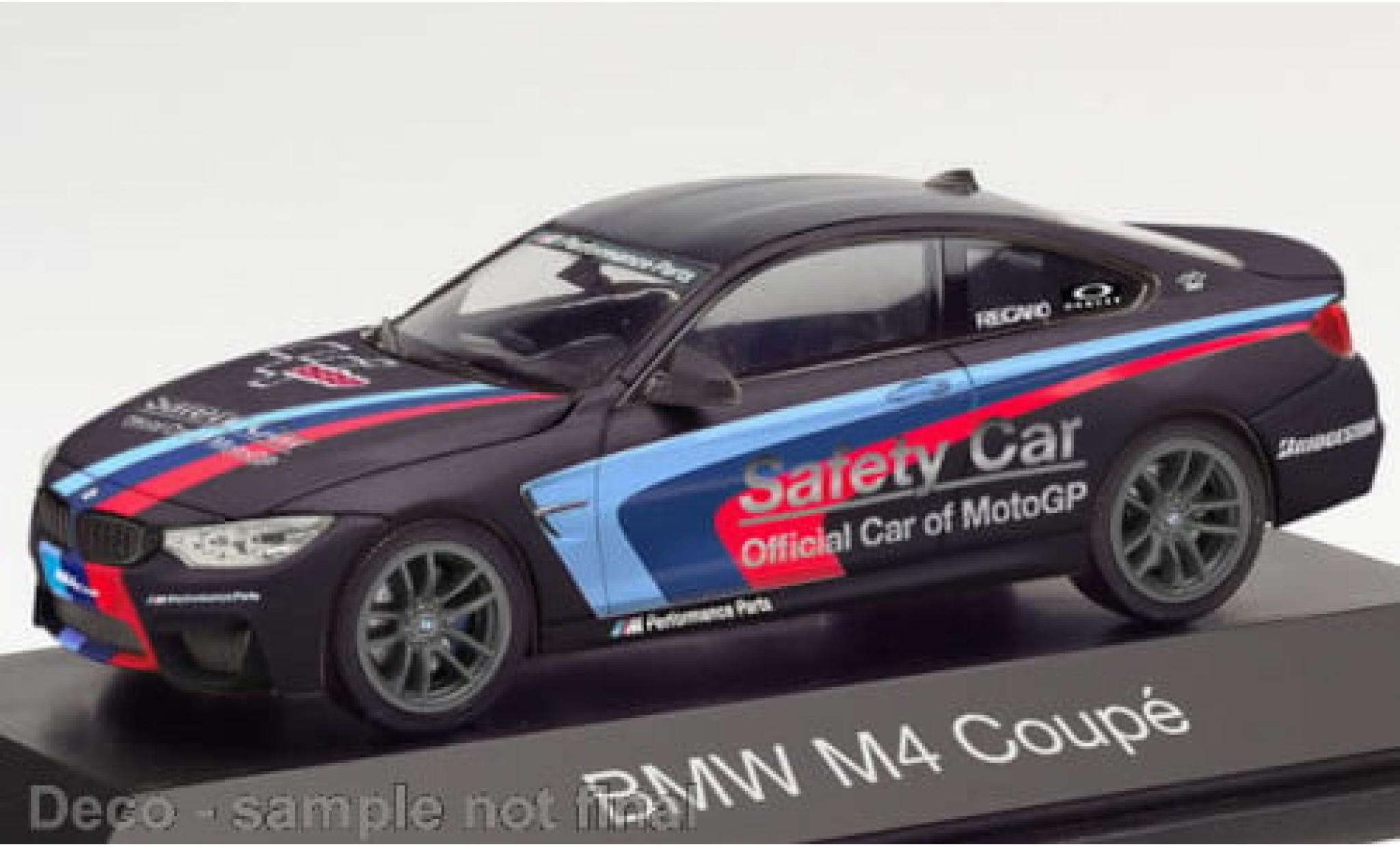 Bmw M4 1/43 Herpa schwarz Safety Car 1:43 modellino in miniatura