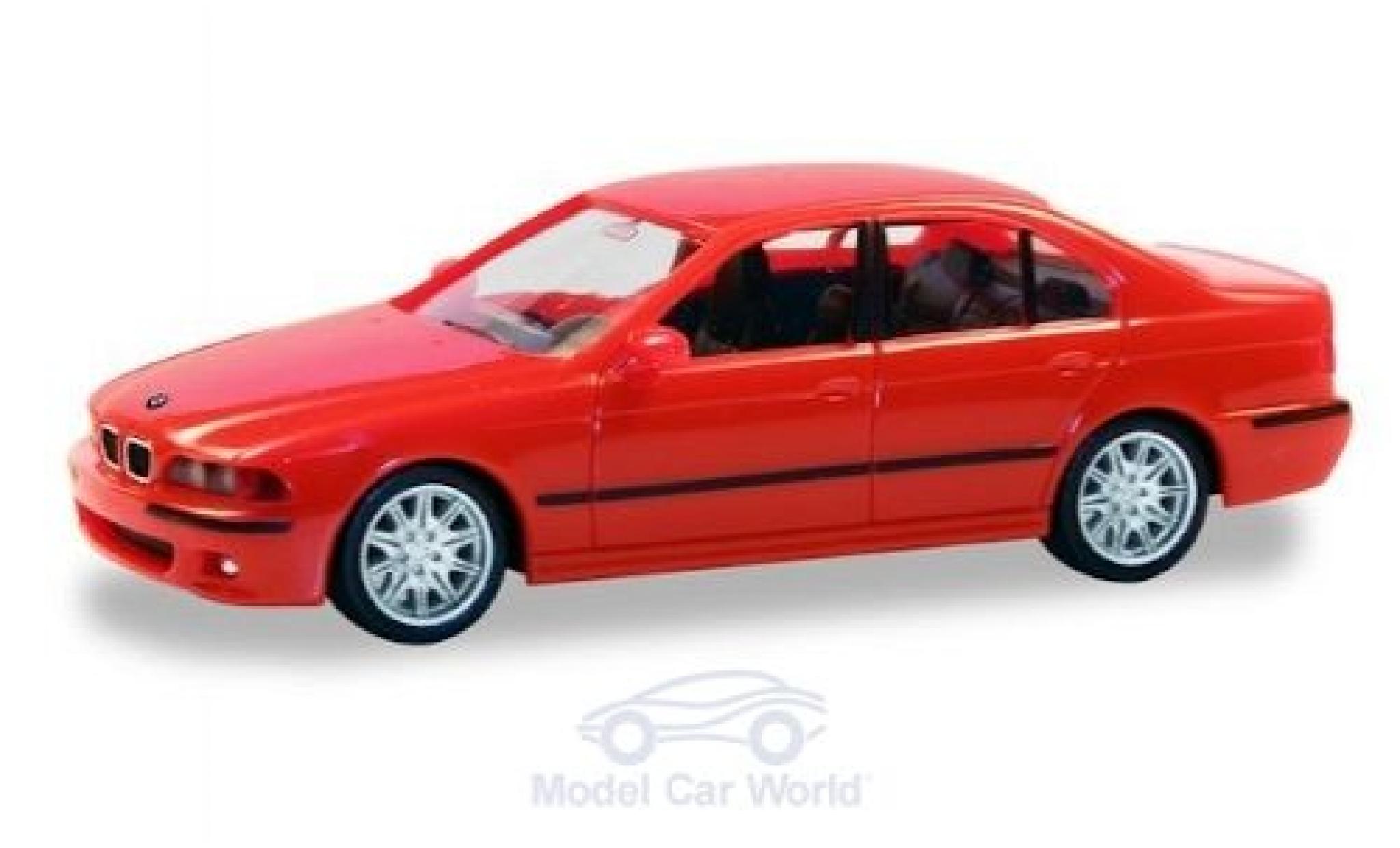 Bmw M5 1/87 Herpa (E34) rosso modellino in miniatura