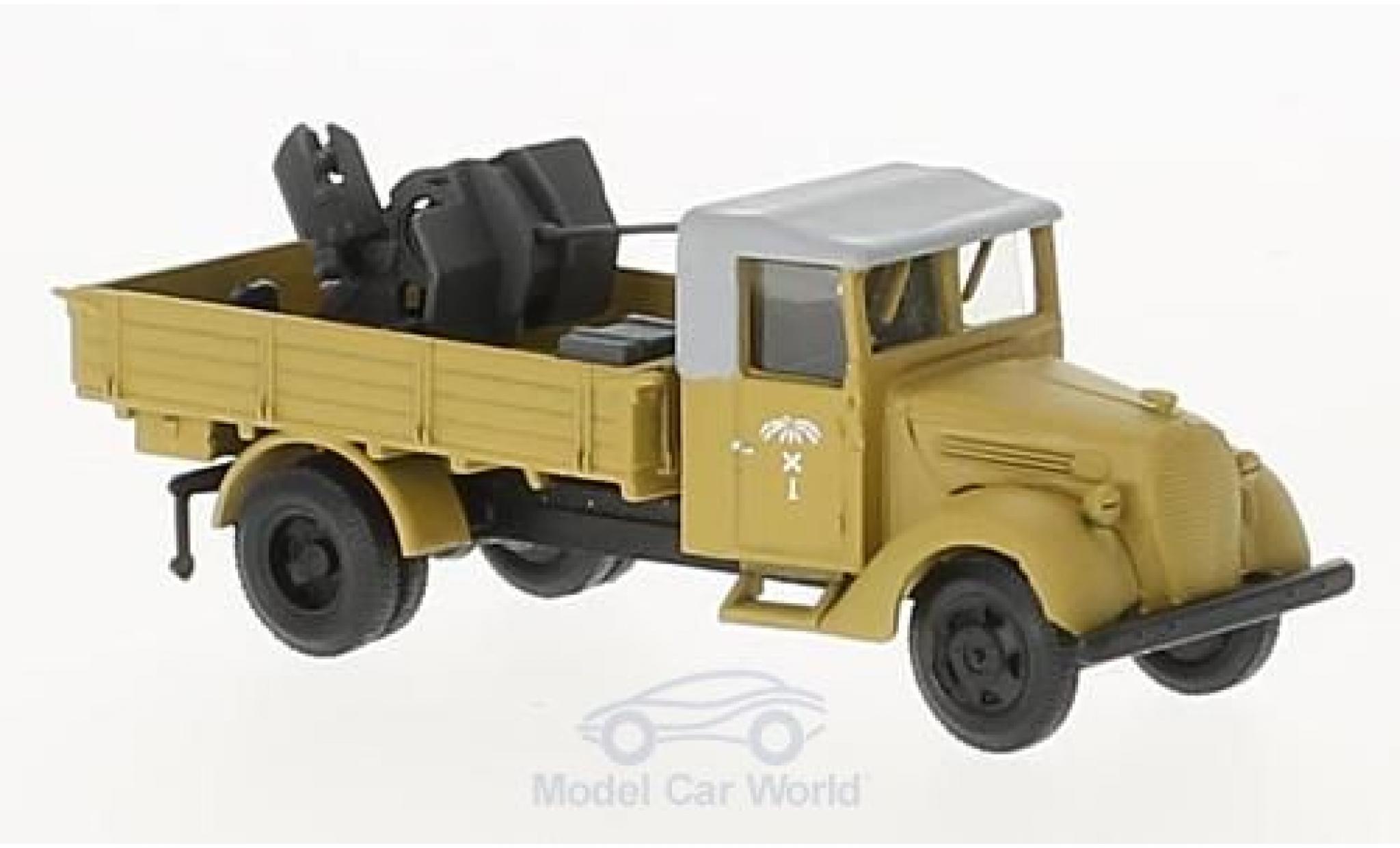 Ford 997 1/87 Herpa T Flak Das Deutsche Afrikakorps von Rommel Fahrerhaus mit Plane und 37mm Flak modellino in miniatura