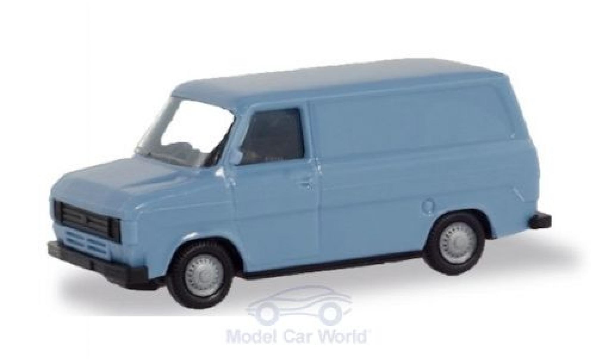 Ford Transit 1/87 Herpa Kasten blu modellino in miniatura