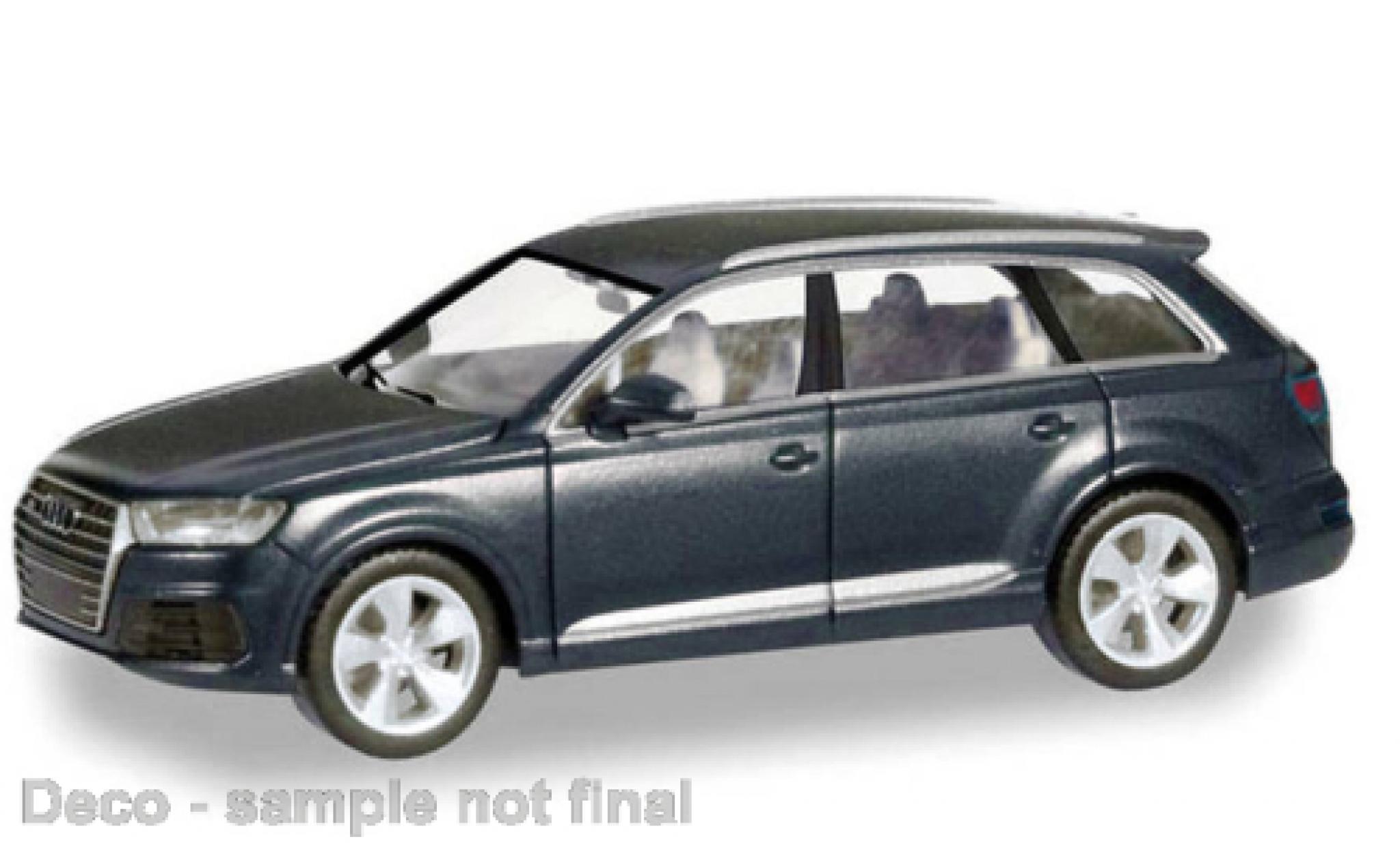 Audi Q7 1/87 Herpa metallise grigio modellino in miniatura
