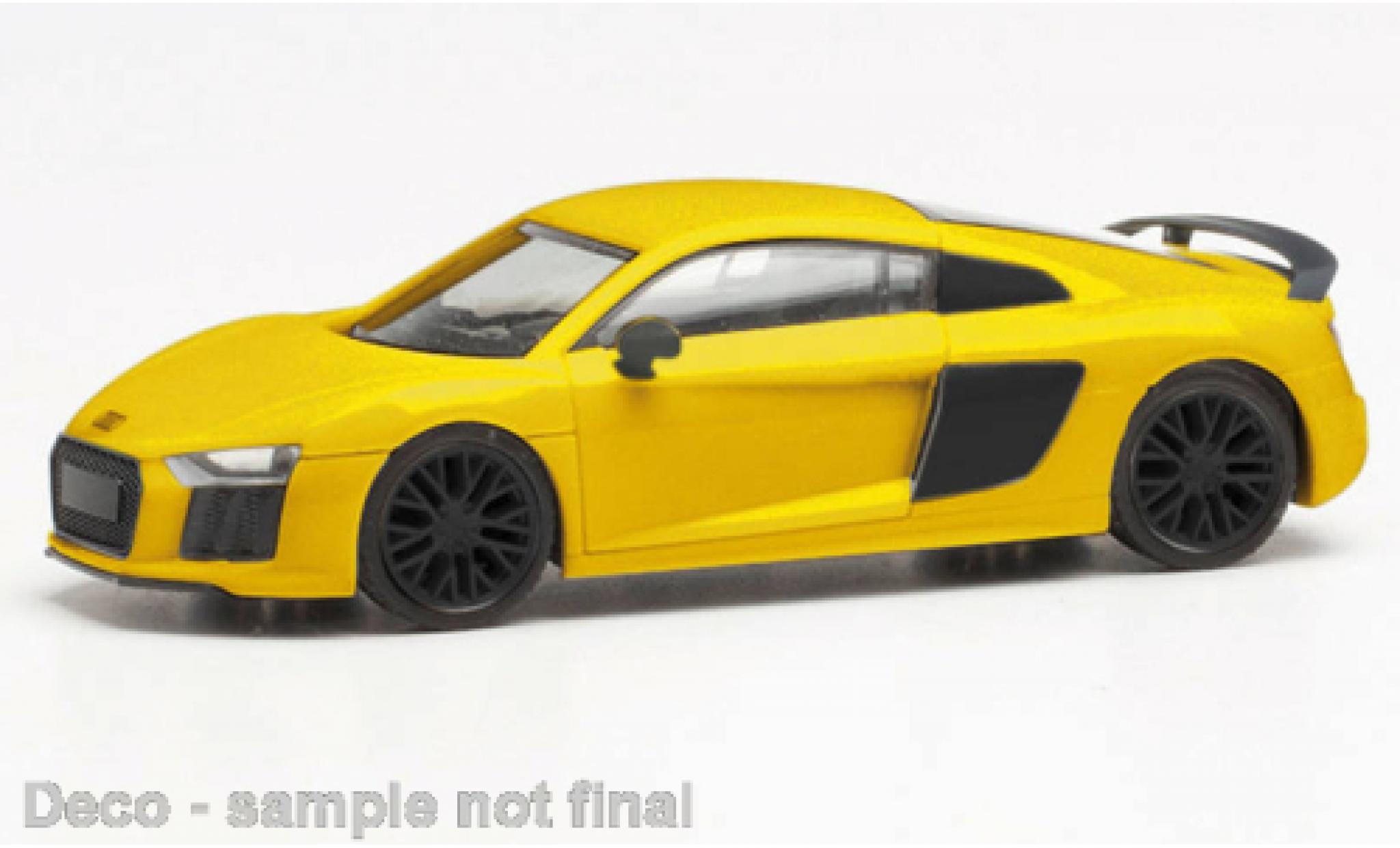 Audi R8 1/87 Herpa V10 Plus giallo modellino in miniatura