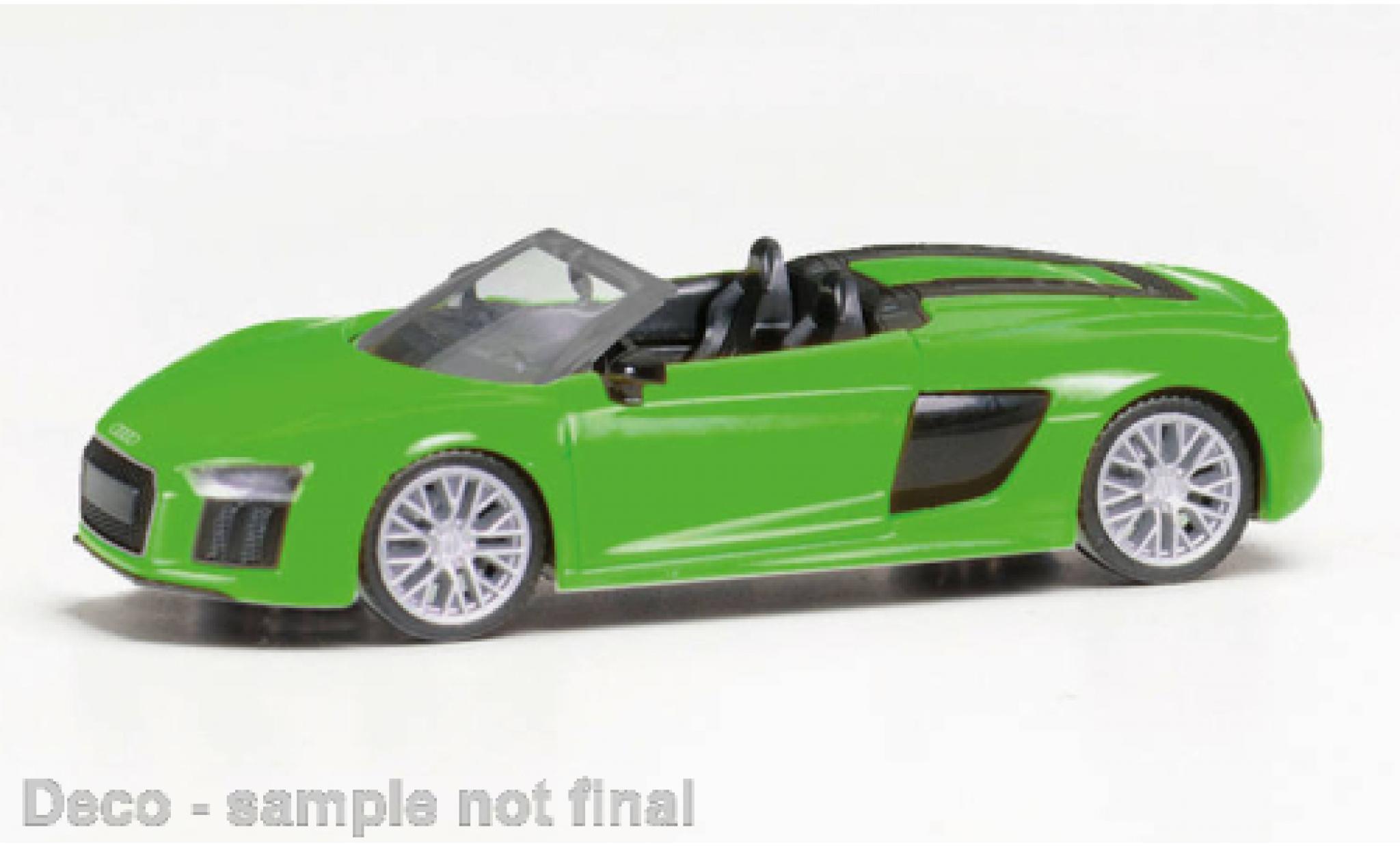 Audi R8 1/87 Herpa V10 Spyder la chaux modellino in miniatura