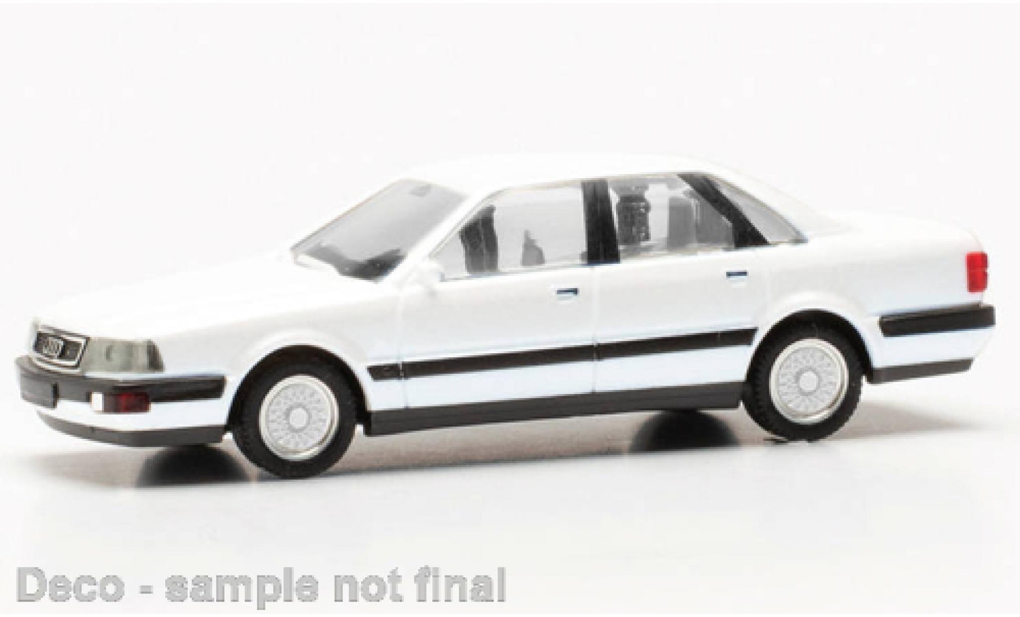 Audi V8 1/87 Herpa bianco modellino in miniatura