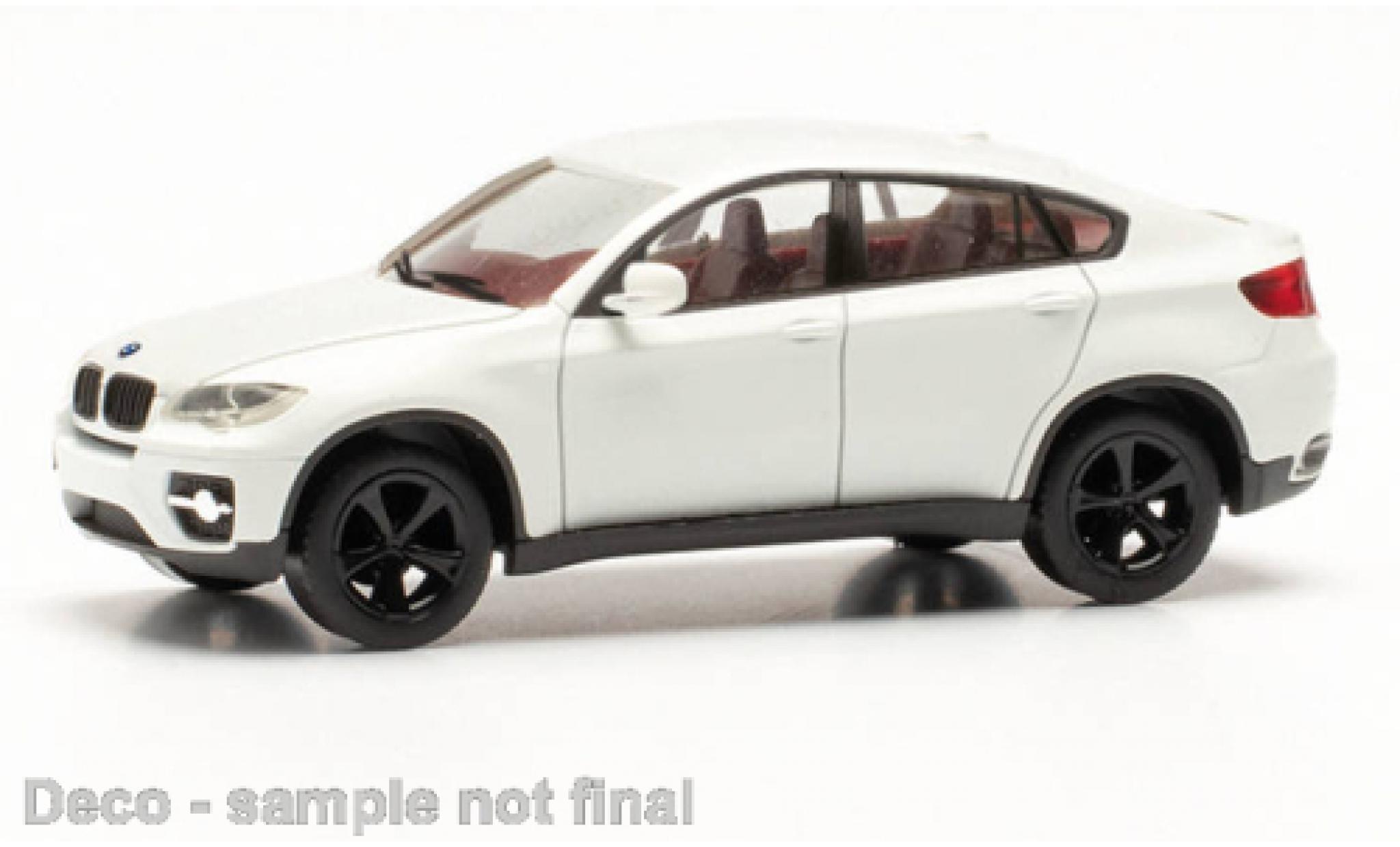 Bmw X6 1/87 Herpa bianco modellino in miniatura
