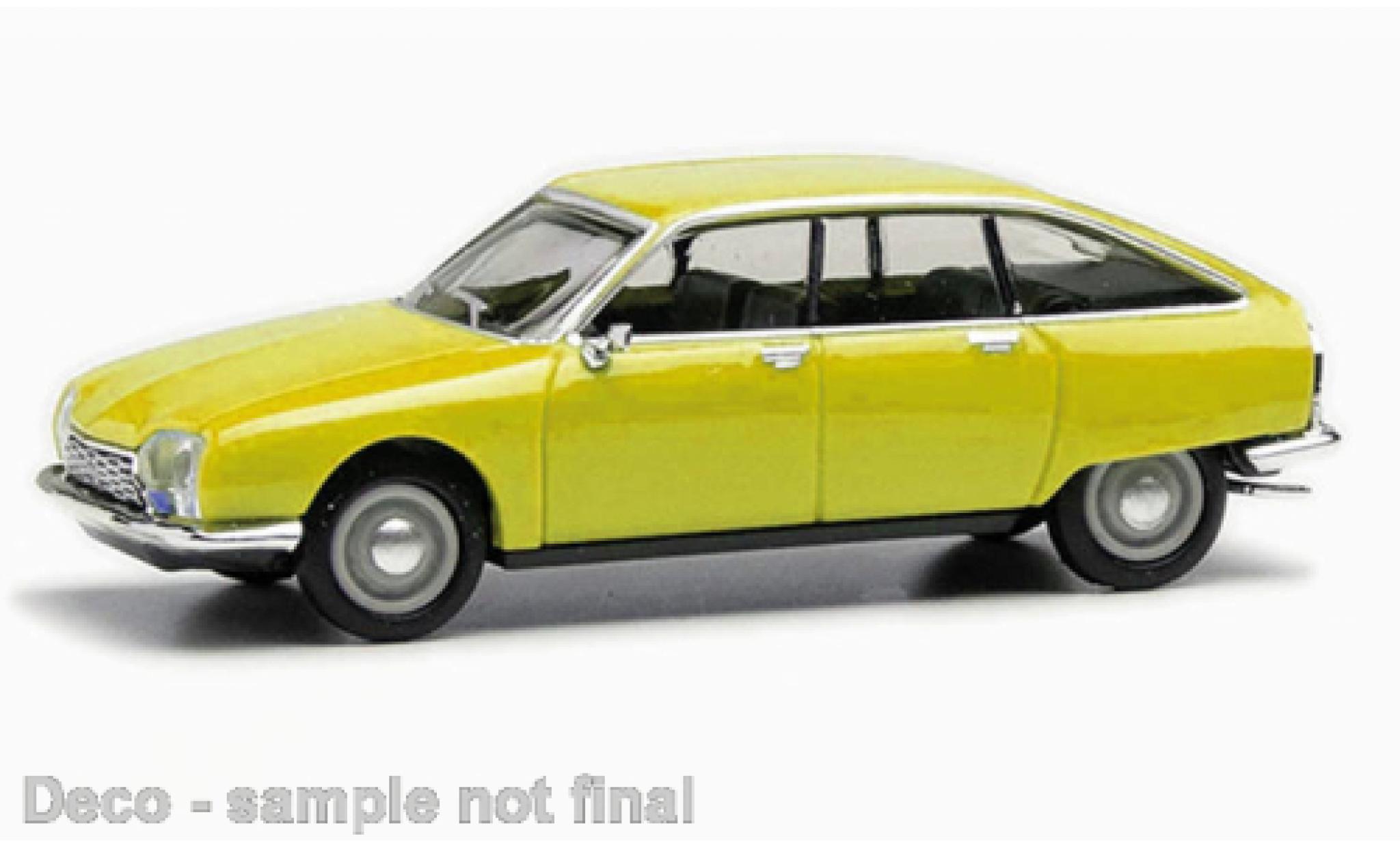 Citroen GS 1/87 Herpa giallo modellino in miniatura