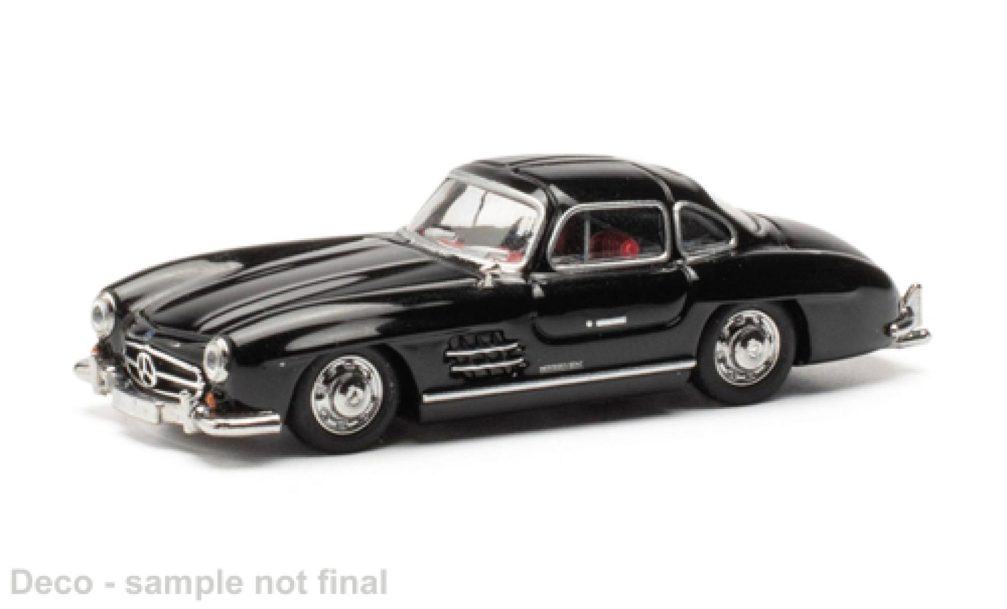 Mercedes 300 1/87 Herpa SL (W198) nero modellino in miniatura
