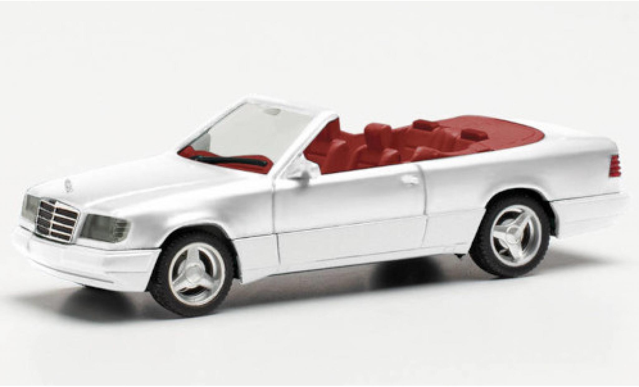 Mercedes Classe E 1/87 Herpa 320 CE (C124) cabriolet bianco modellino in miniatura