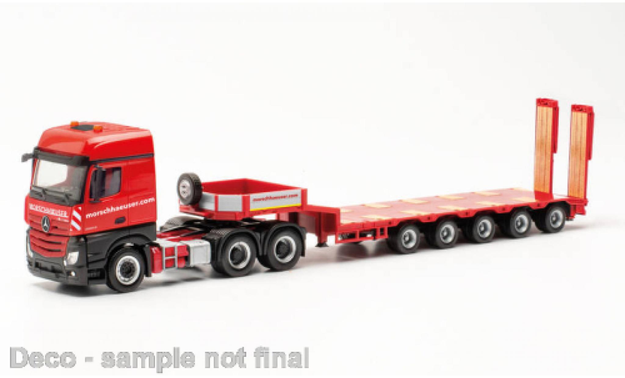 Mercedes Actros 1/87 Herpa Bigspace 6x4 Morschhäuser modellino in miniatura