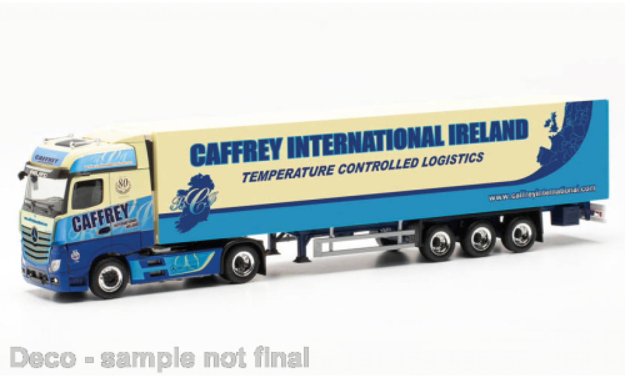 Mercedes Actros 1/87 Herpa Bigspace Caffrey International LTD 2018 modellino in miniatura