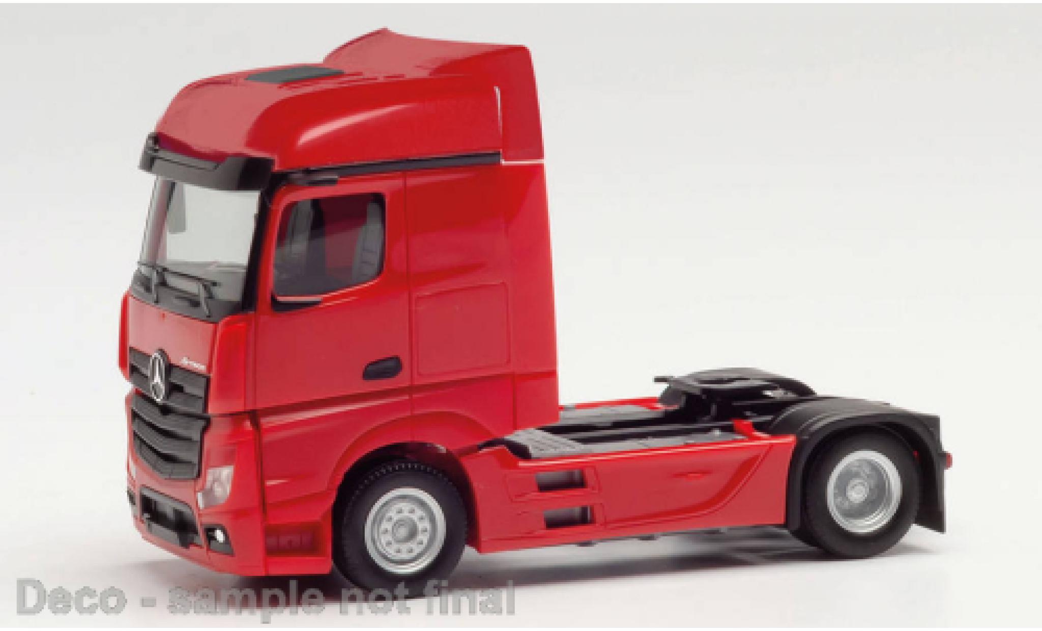 Mercedes Actros 1/87 Herpa Bigspace rosso 2018 modellino in miniatura