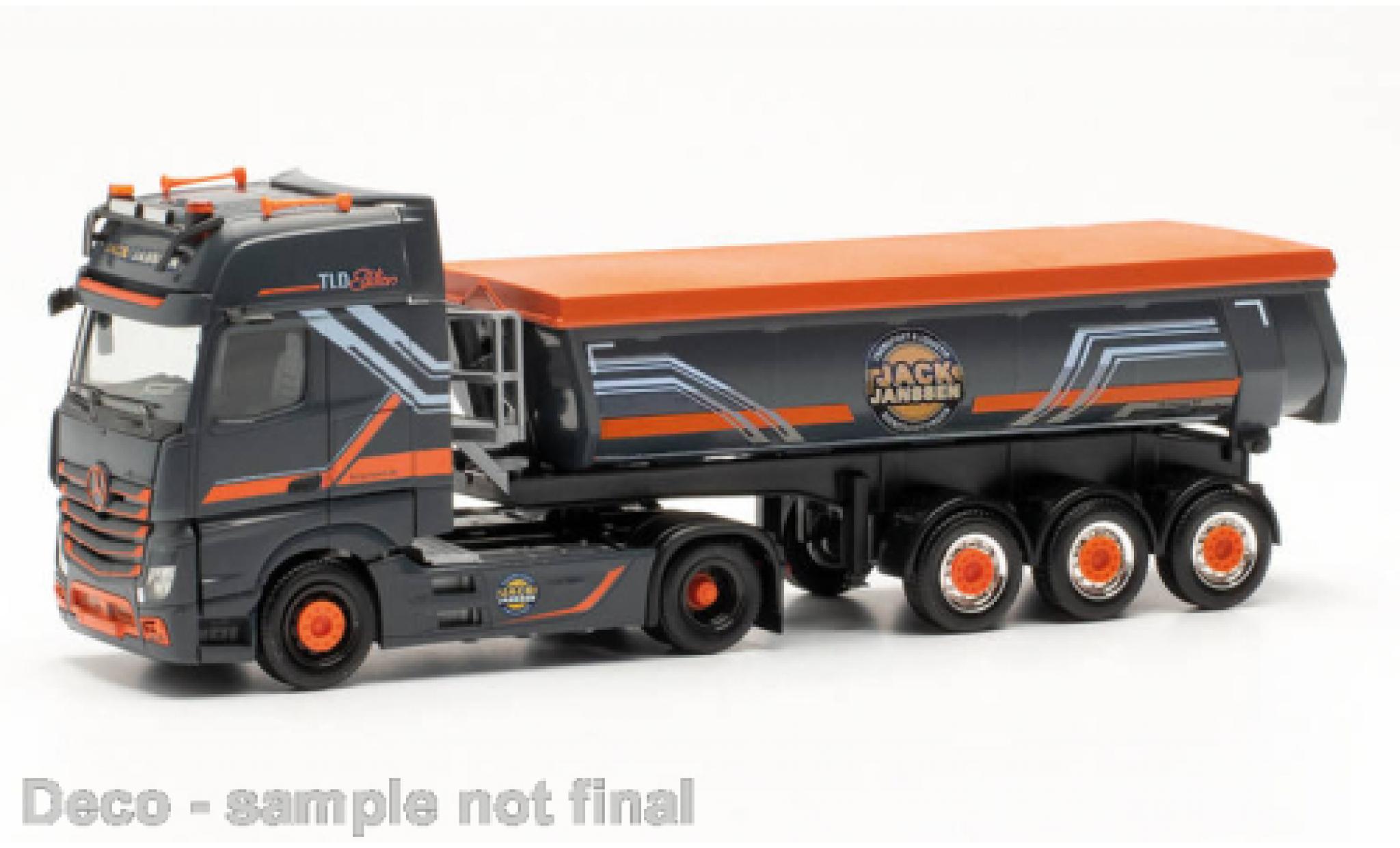 Mercedes Actros 1/87 Herpa Gigaspace Jack Janssen modellino in miniatura