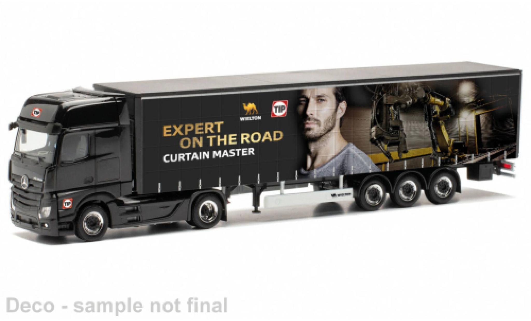 Mercedes Actros 1/87 Herpa Gigaspace Wielton / TIP modellino in miniatura