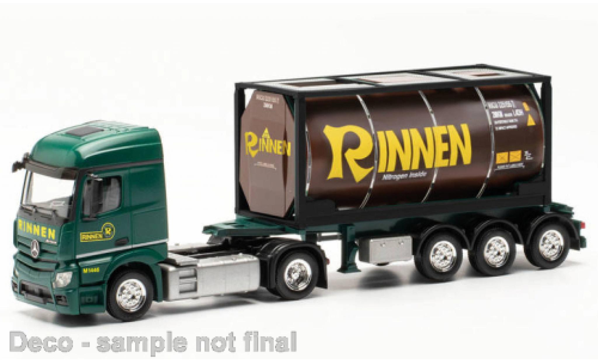 Mercedes Actros 1/87 Herpa Streamspace 2.3 Rinnen modellino in miniatura